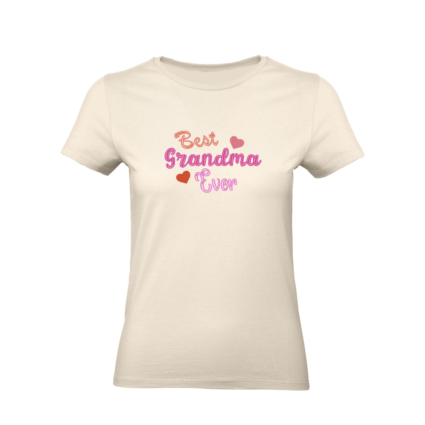 Koszulka z haftem Best Grandma Ever – prezent dla Babci Haft z radości - nadruki i haft na odzieży Warszawa