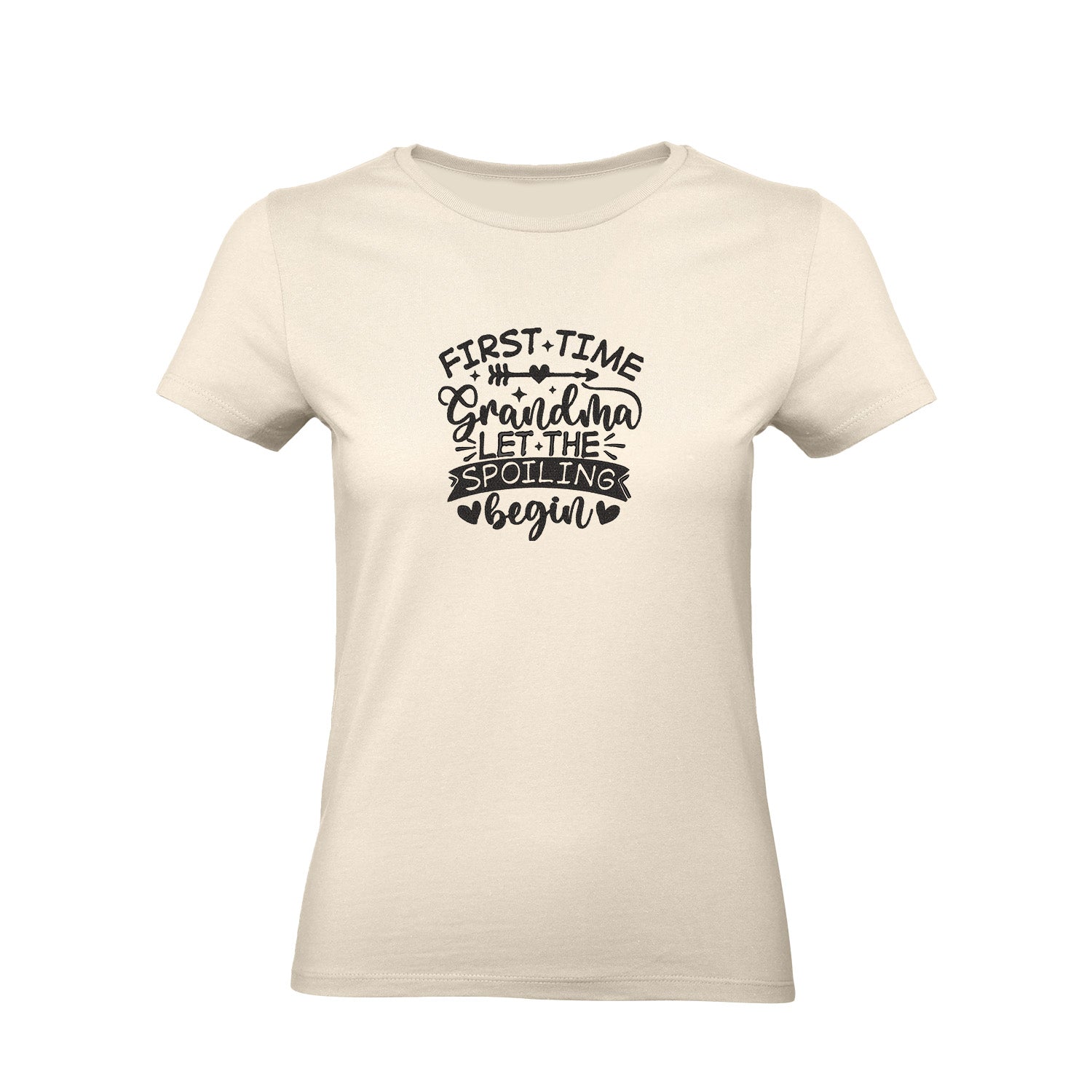 Koszulka First Time Grandma – haftowany prezent dla świeżej Babci Haft z radości - nadruki i haft na odzieży Warszawa