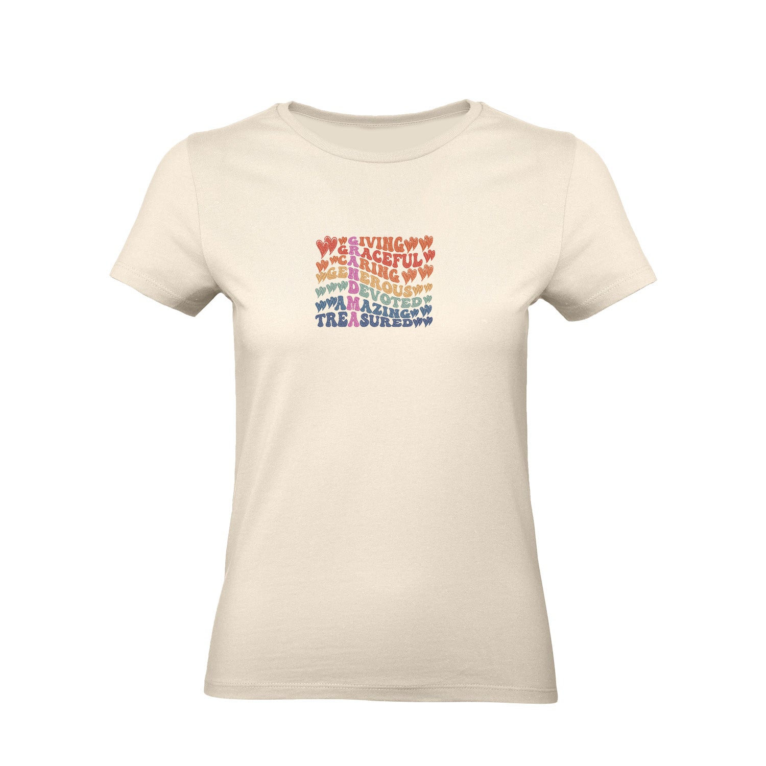 Koszulka Grandma Definition – kolorowy haft, idealny prezent dla Babci Haft z radości - nadruki i haft na odzieży Warszawa