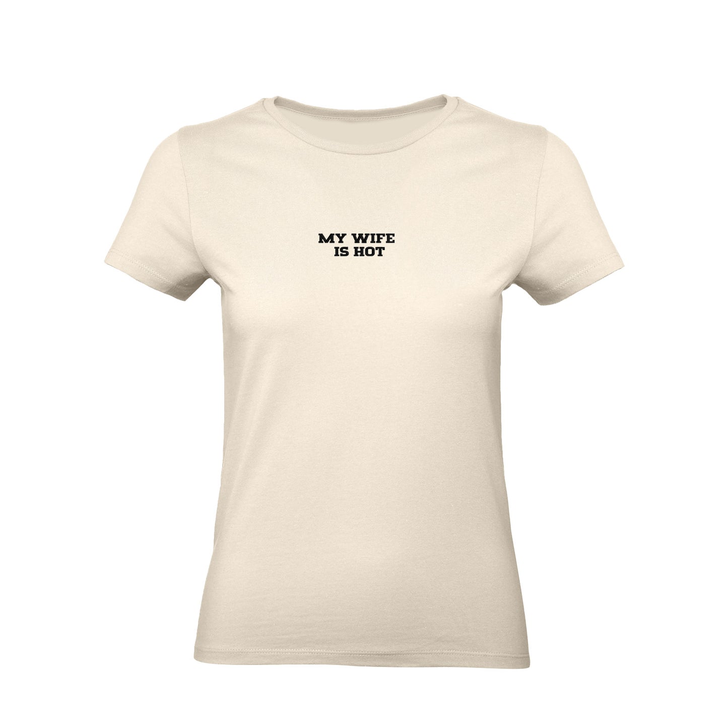 Koszulka z haftem "MY WIFE IS HOT" – unisex, damska, oversize Haft z radości - nadruki i haft na odzieży Warszawa