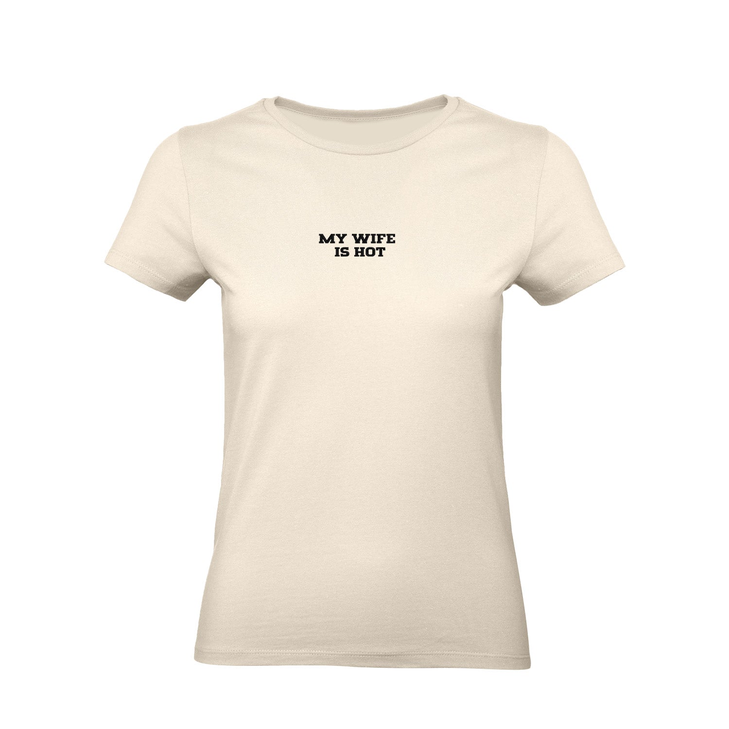 Koszulka z haftem "MY WIFE IS HOT" – unisex, damska, oversize Haft z radości - nadruki i haft na odzieży Warszawa