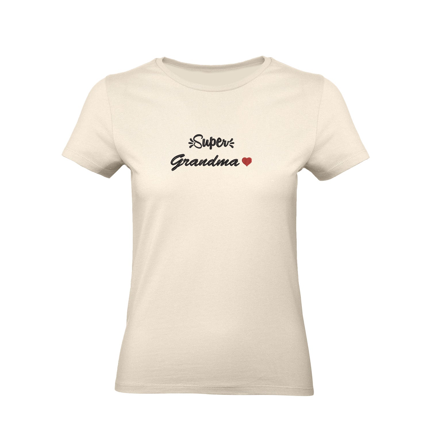 Koszulka Super Grandma – haftowany napis dla wyjątkowej Babci Haft z radości - nadruki i haft na odzieży Warszawa