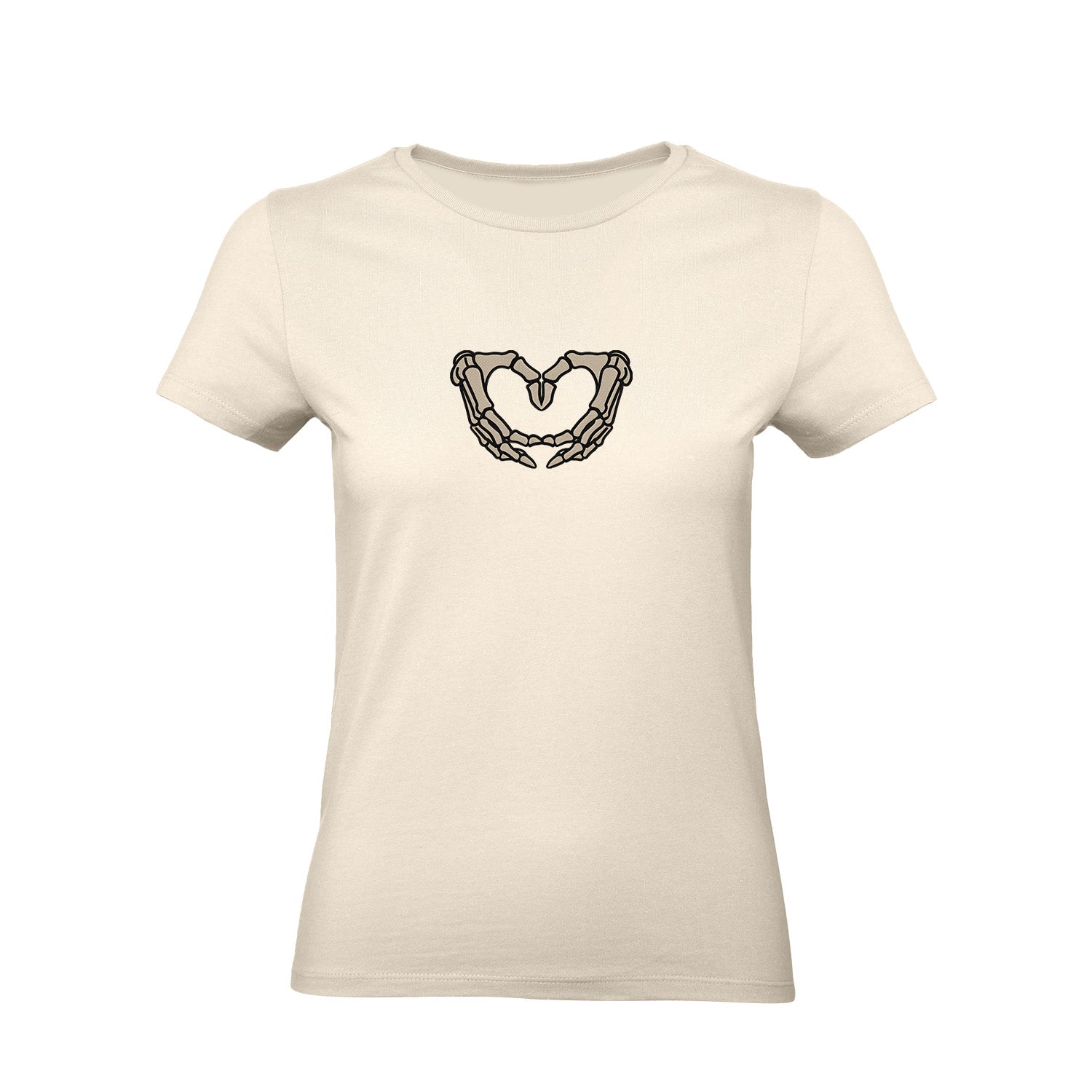 Koszulka z Haftem „Szkieletowe Serce” – wyrazisty styl Haft z radości - nadruki i haft na odzieży Warszawa