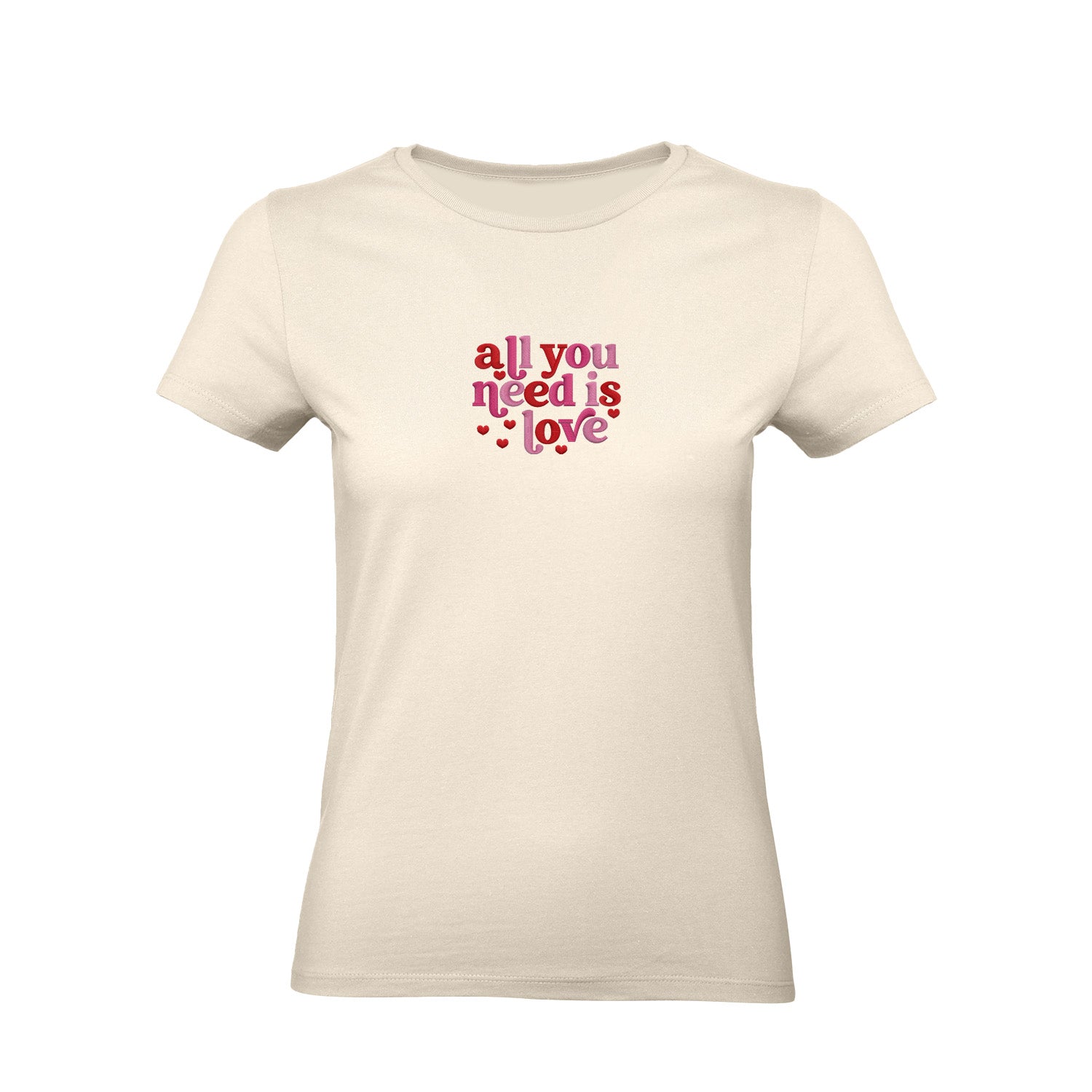 Koszulka z Haftem „All You Need Is Love” – ponadczasowe przesłanie Haft z radości - nadruki i haft na odzieży Warszawa
