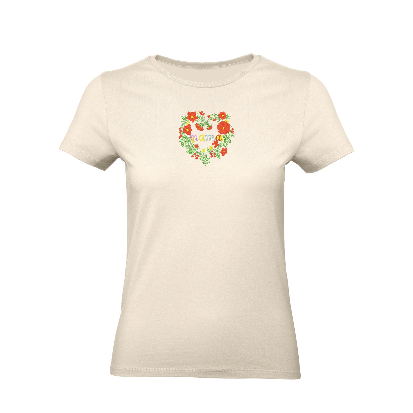 Koszulka Floral Mom Embroidery – Haft komputerowy | Damska, Unisex, Oversize Haft z radości - nadruki i haft na odzieży Warszawa
