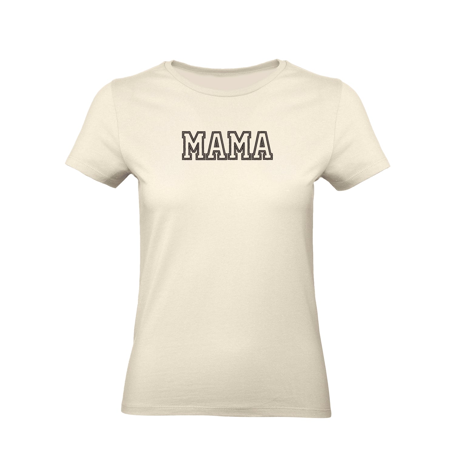 Koszulka Mama Applique – Haft komputerowy | Damska, Unisex, Oversize Haft z radości - nadruki i haft na odzieży Warszawa