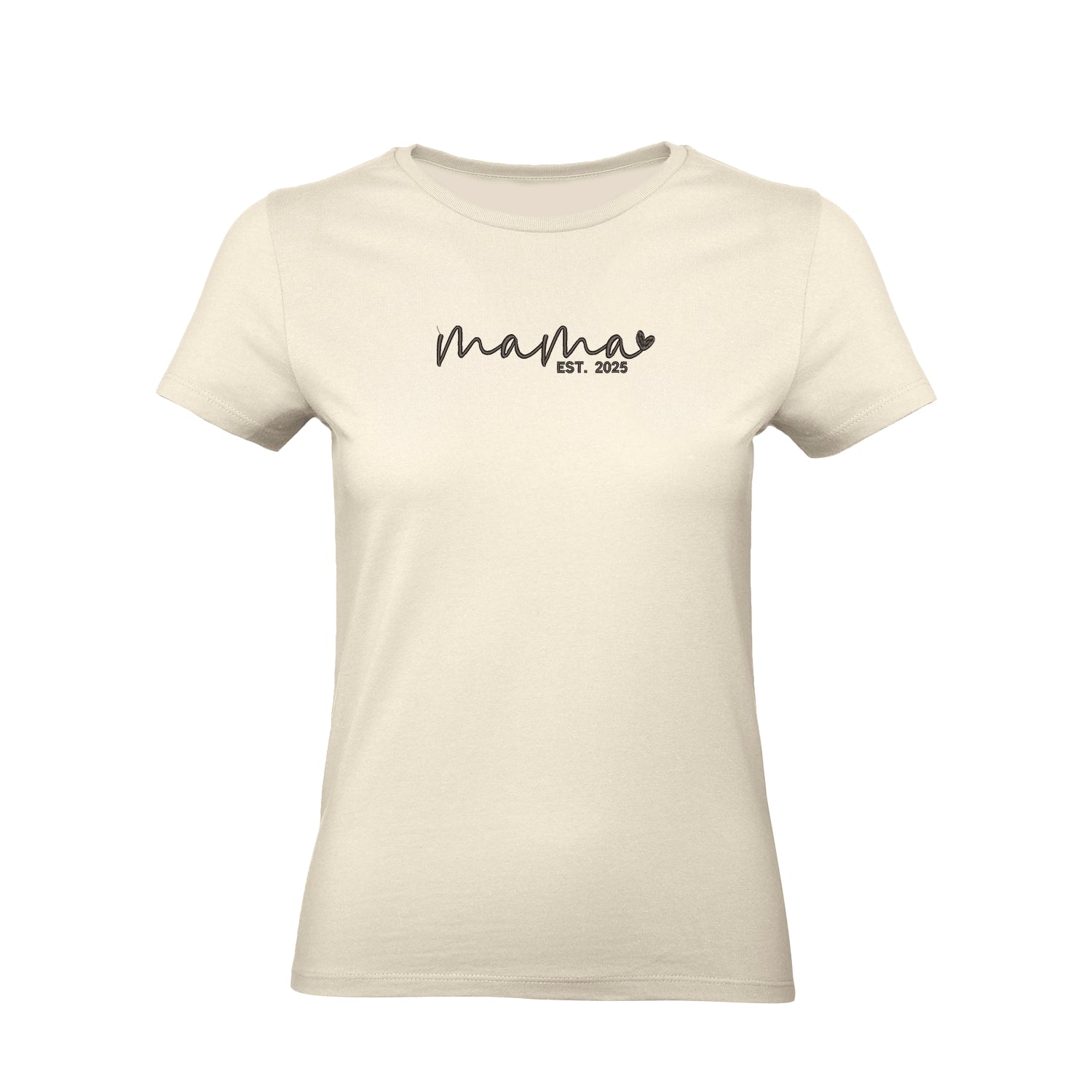Koszulka Mama Est – Haft komputerowy | Damska, Unisex, Oversize Haft z radości - nadruki i haft na odzieży Warszawa