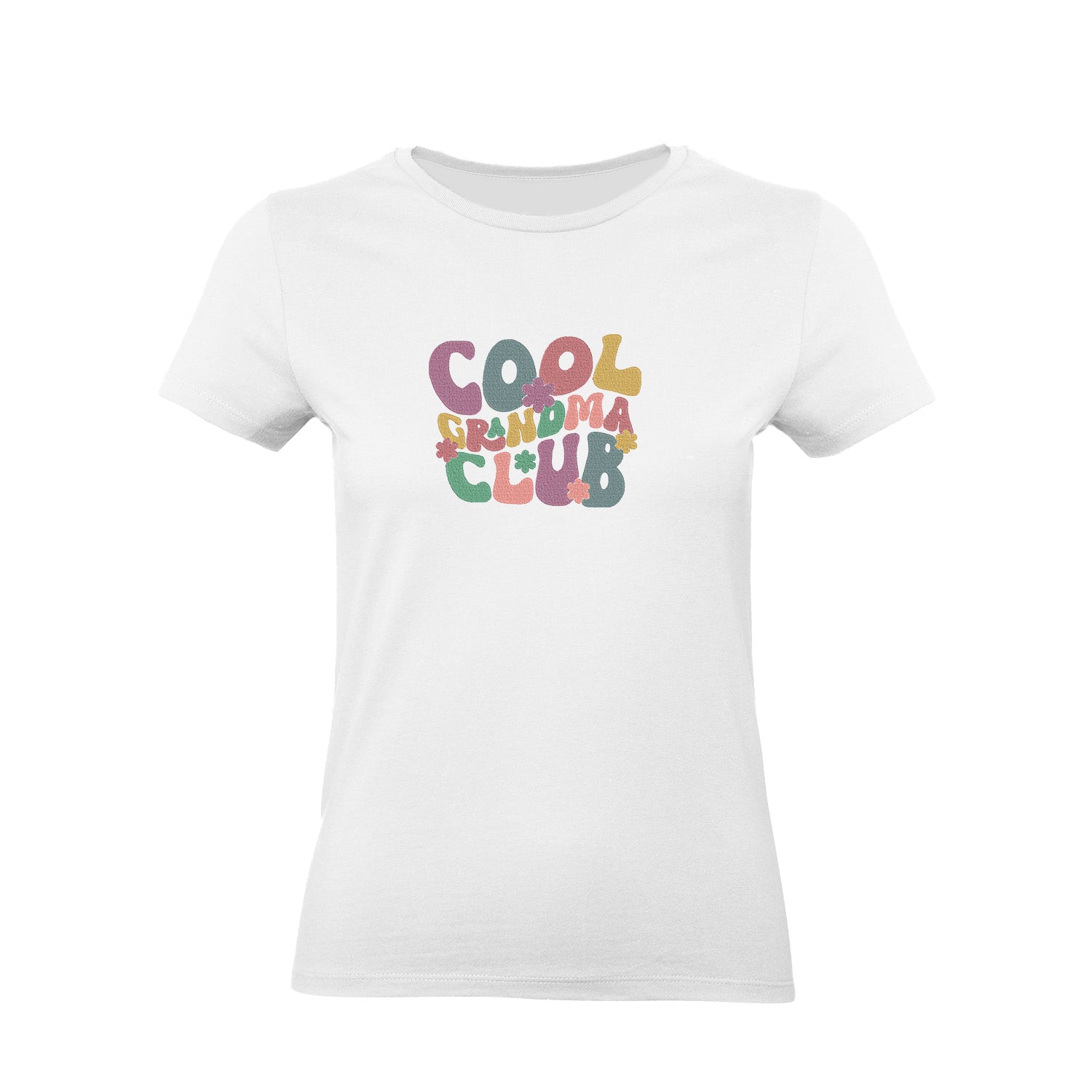 Koszulka z haftem Cool Grandma Club – prezent dla wyjątkowej Babci Haft z radości - nadruki i haft na odzieży Warszawa