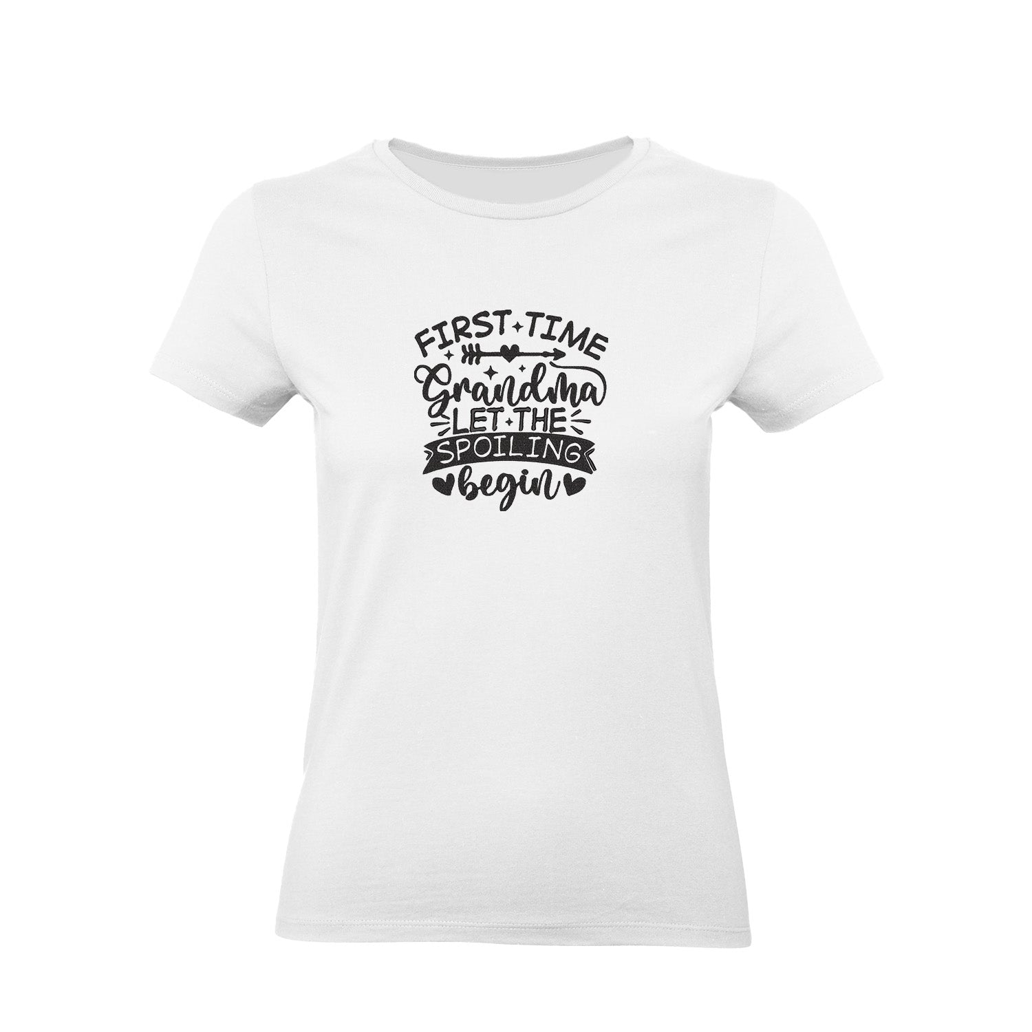 Koszulka First Time Grandma – haftowany prezent dla świeżej Babci Haft z radości - nadruki i haft na odzieży Warszawa
