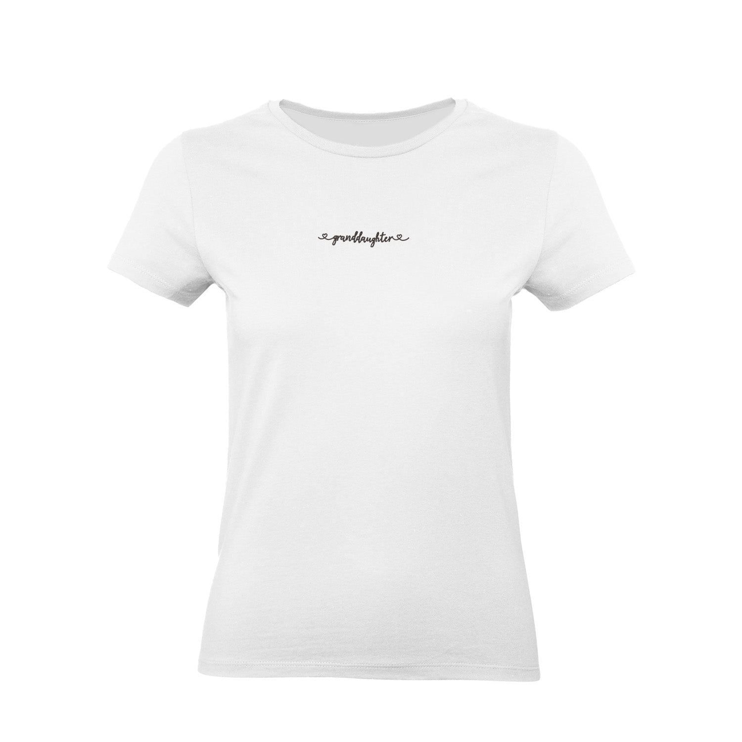 Koszulka Granddaughter with Heart – haft dla ukochanej wnuczki Haft z radości - nadruki i haft na odzieży Warszawa
