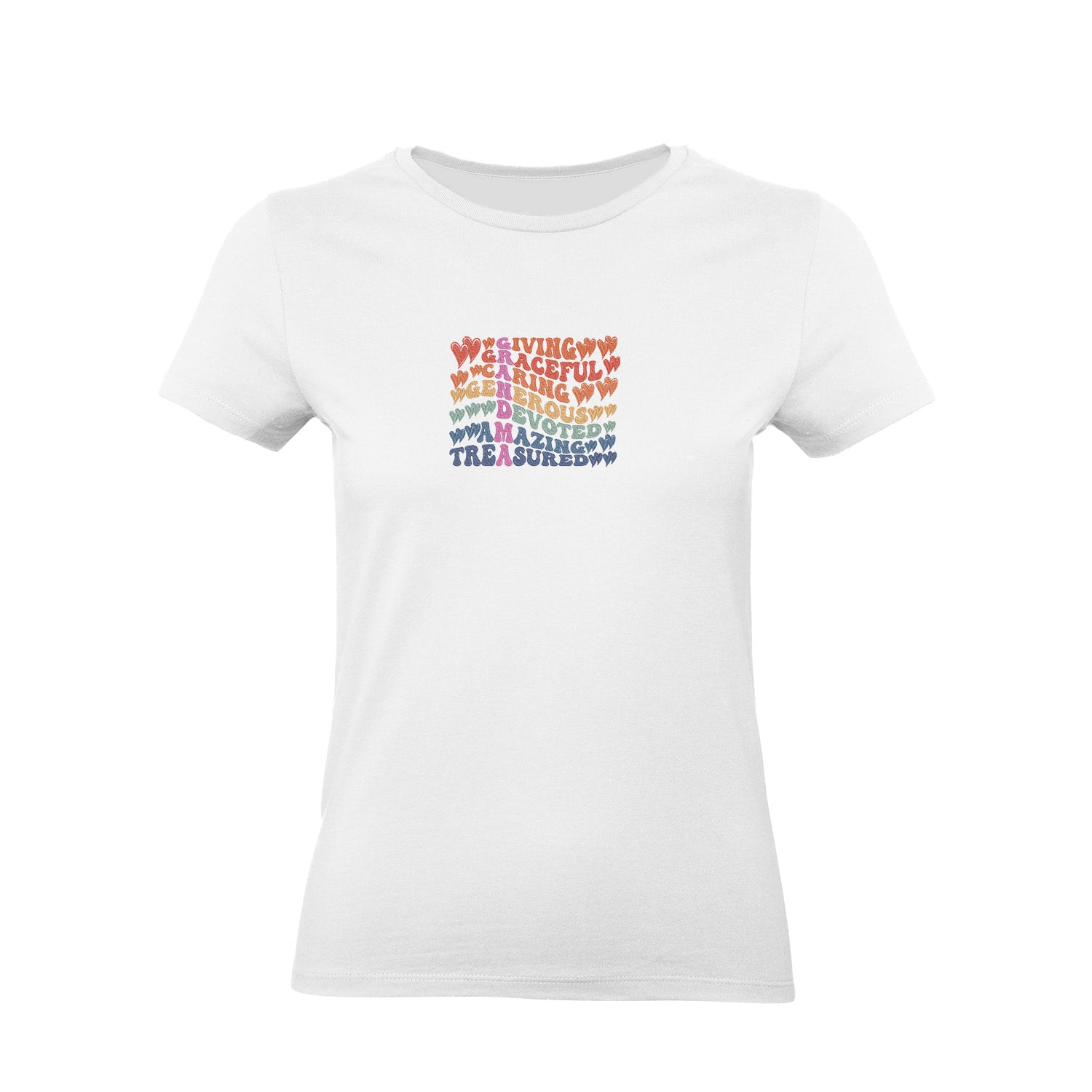 Koszulka Grandma Definition – kolorowy haft, idealny prezent dla Babci Haft z radości - nadruki i haft na odzieży Warszawa