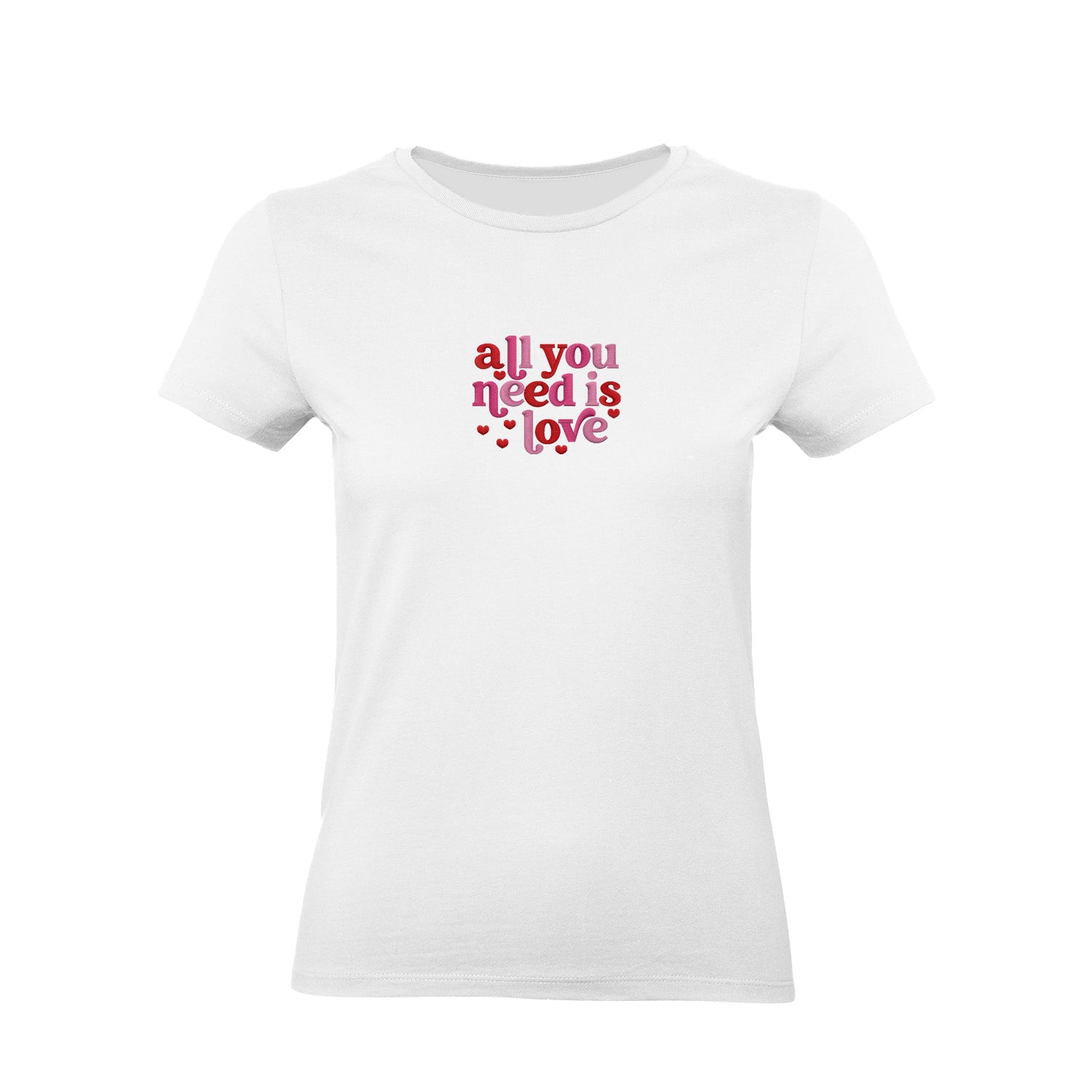 Koszulka z Haftem „All You Need Is Love” – ponadczasowe przesłanie Haft z radości - nadruki i haft na odzieży Warszawa