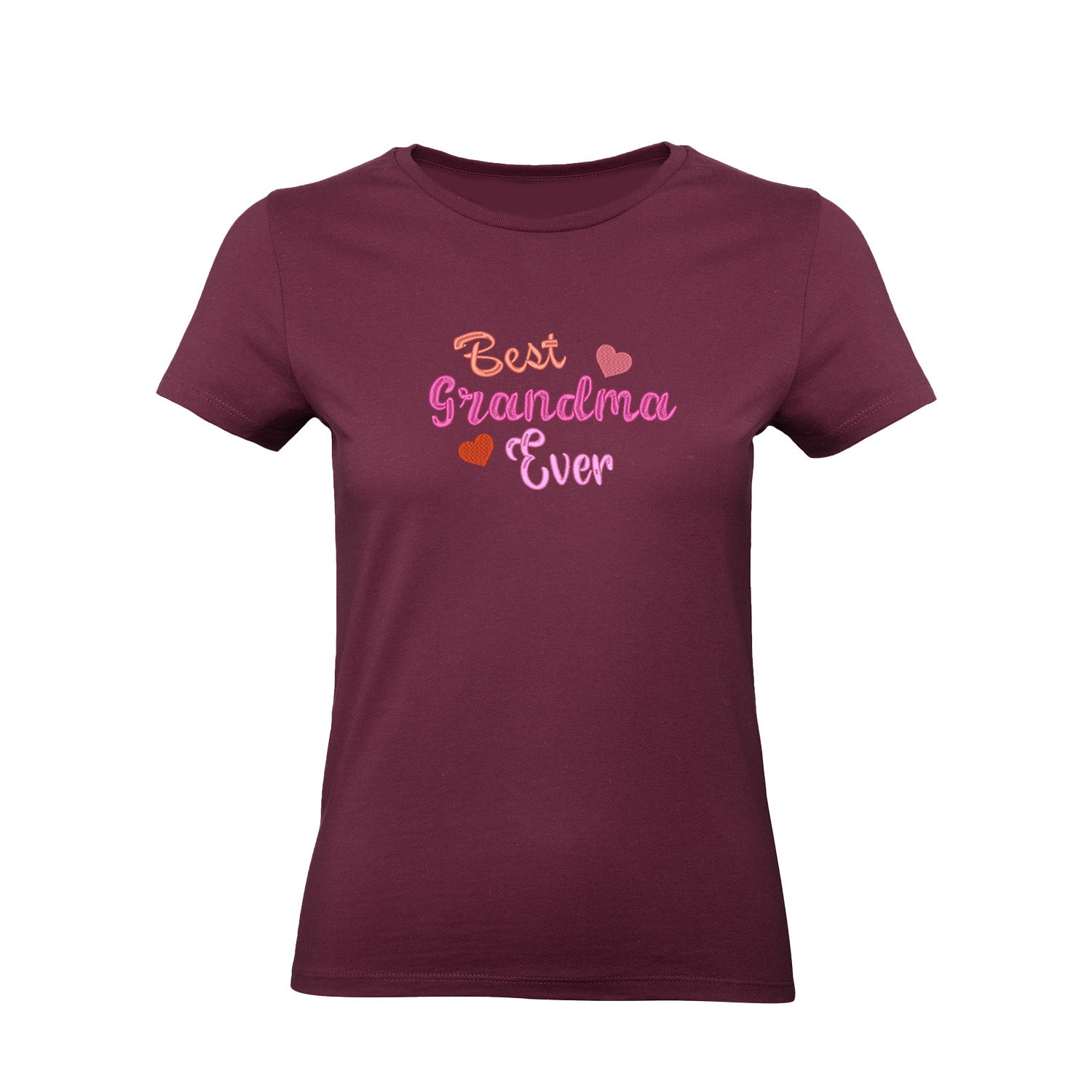 Koszulka z haftem Best Grandma Ever – prezent dla Babci Haft z radości - nadruki i haft na odzieży Warszawa