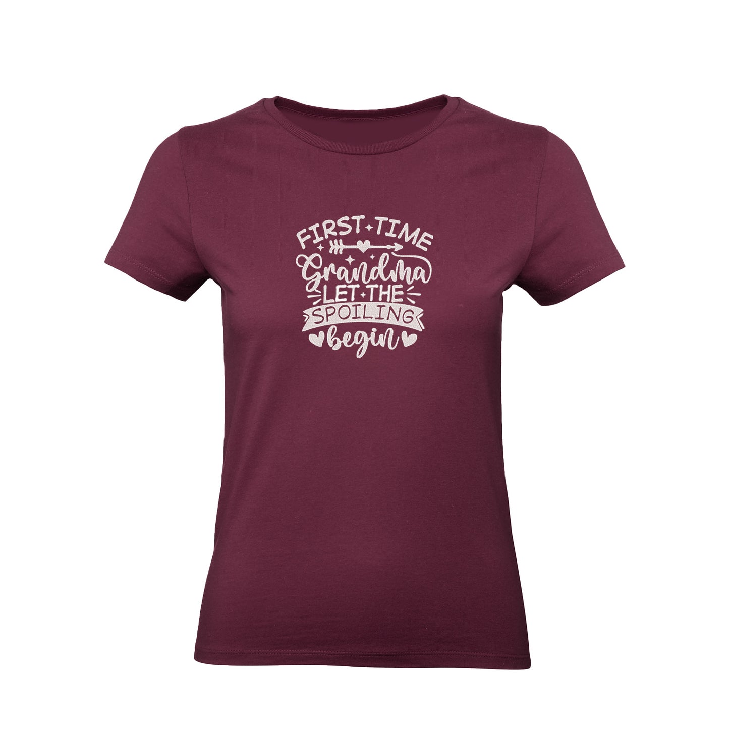 Koszulka First Time Grandma – haftowany prezent dla świeżej Babci Haft z radości - nadruki i haft na odzieży Warszawa