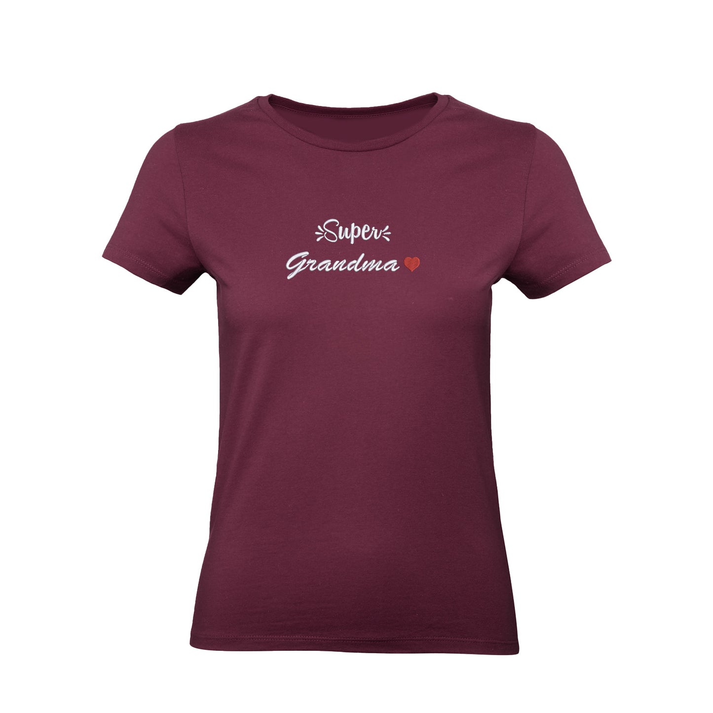 Koszulka Super Grandma – haftowany napis dla wyjątkowej Babci Haft z radości - nadruki i haft na odzieży Warszawa