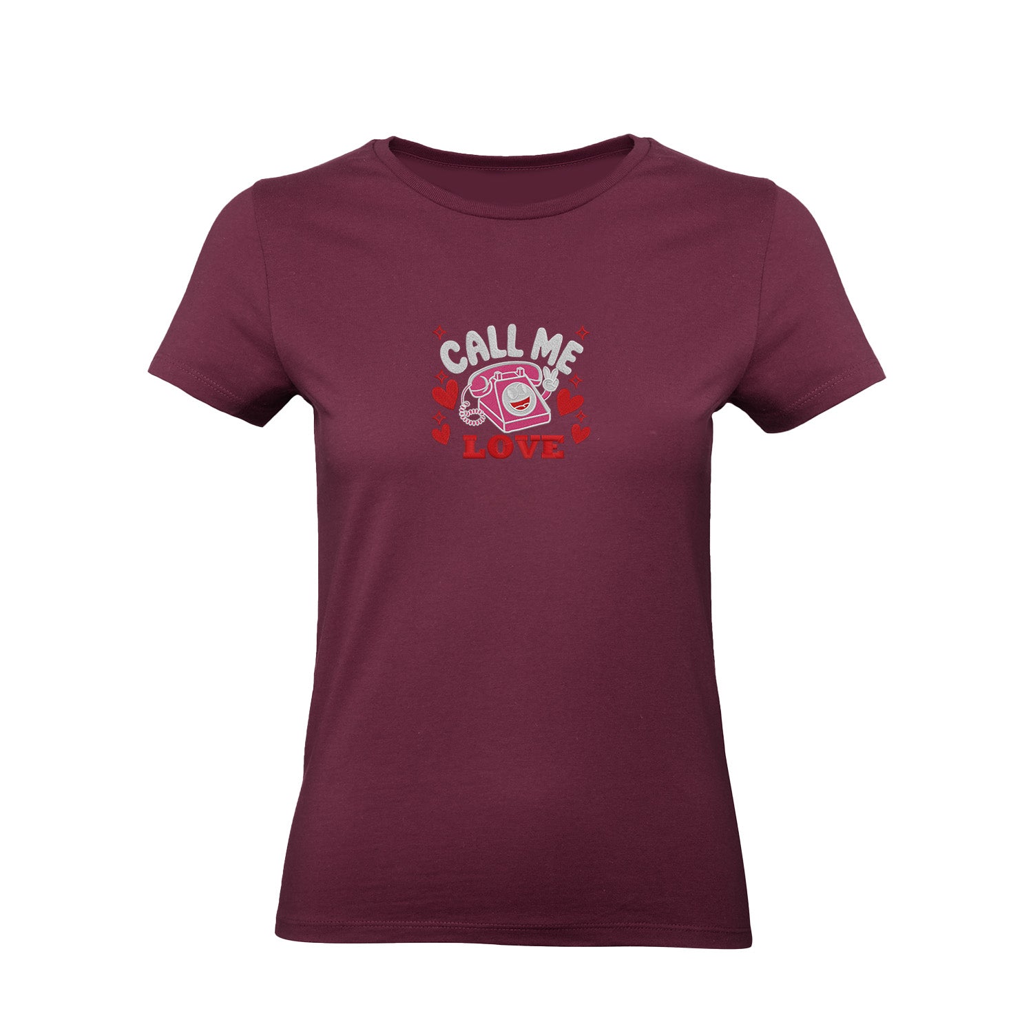 Koszulka z Haftem „Call Me Love” – delikatne przesłanie Haft z radości - nadruki i haft na odzieży Warszawa