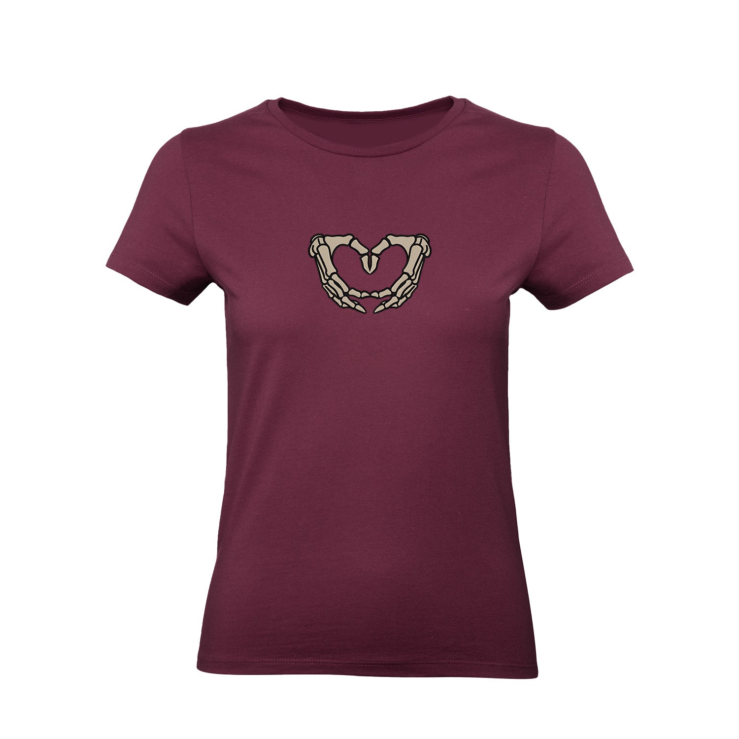 Koszulka z Haftem „Szkieletowe Serce” – wyrazisty styl Haft z radości - nadruki i haft na odzieży Warszawa