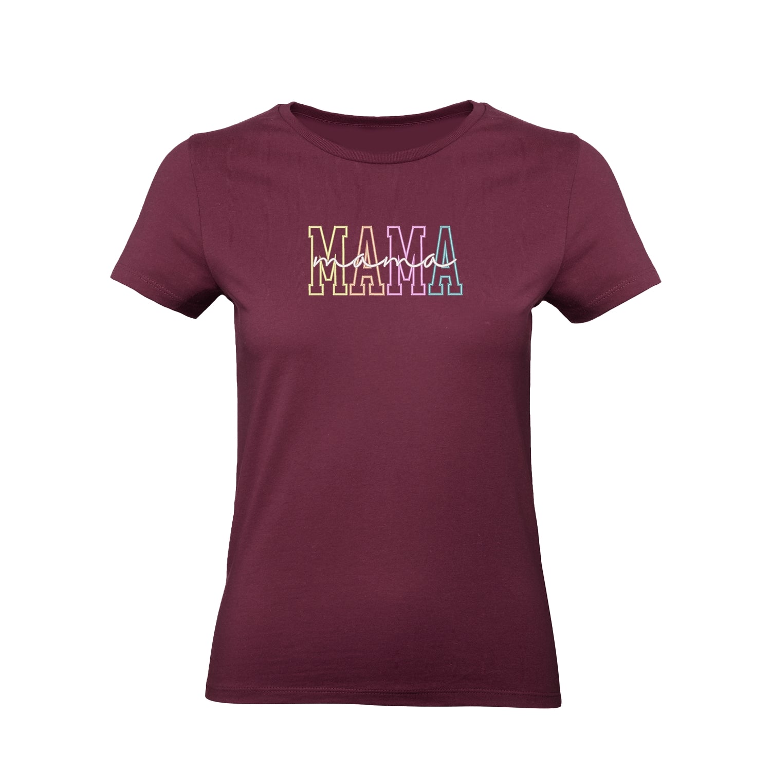 Koszulka Mama Applique 2 – Haft komputerowy | Damska, Unisex, Oversize Haft z radości - nadruki i haft na odzieży Warszawa