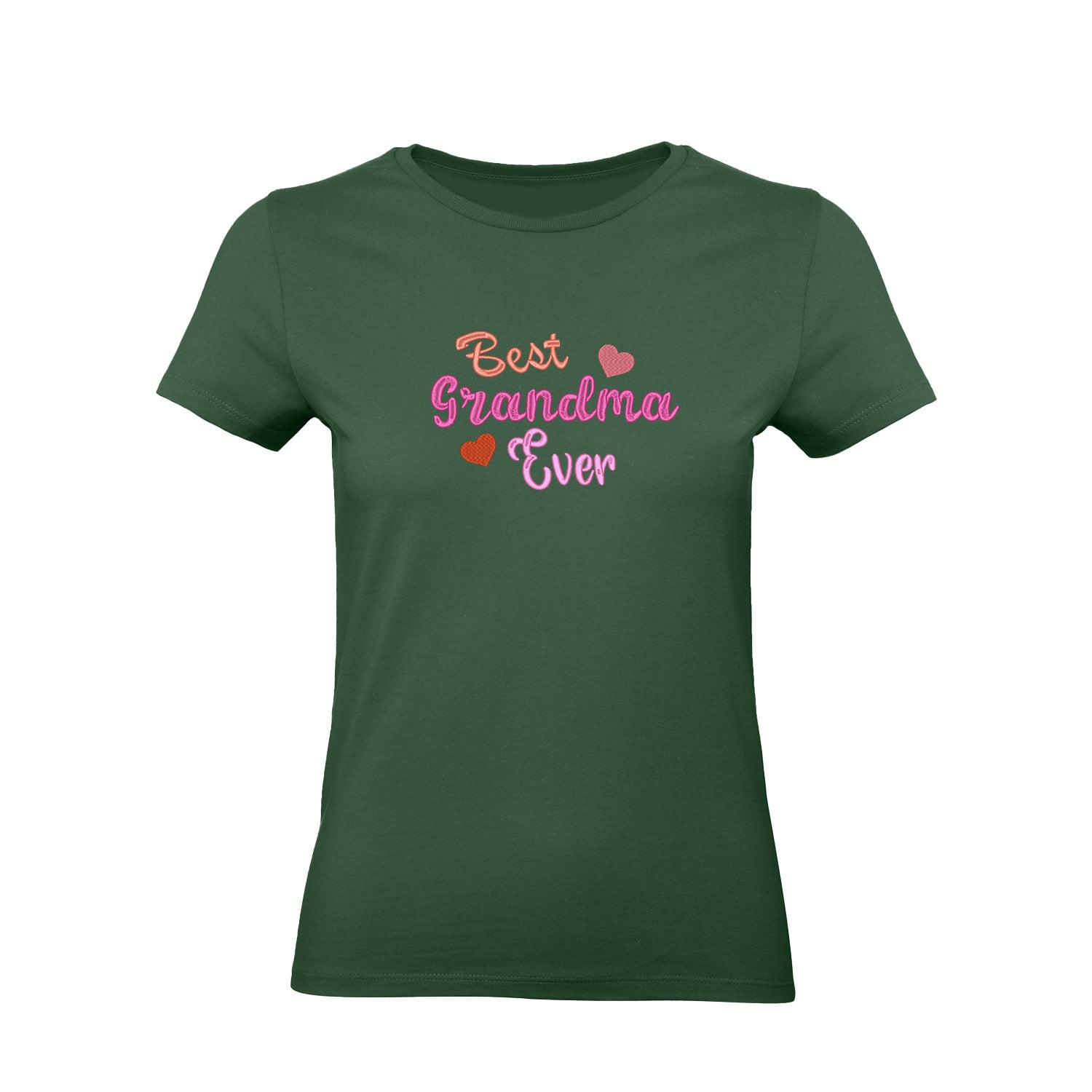 Koszulka z haftem Best Grandma Ever – prezent dla Babci Haft z radości - nadruki i haft na odzieży Warszawa
