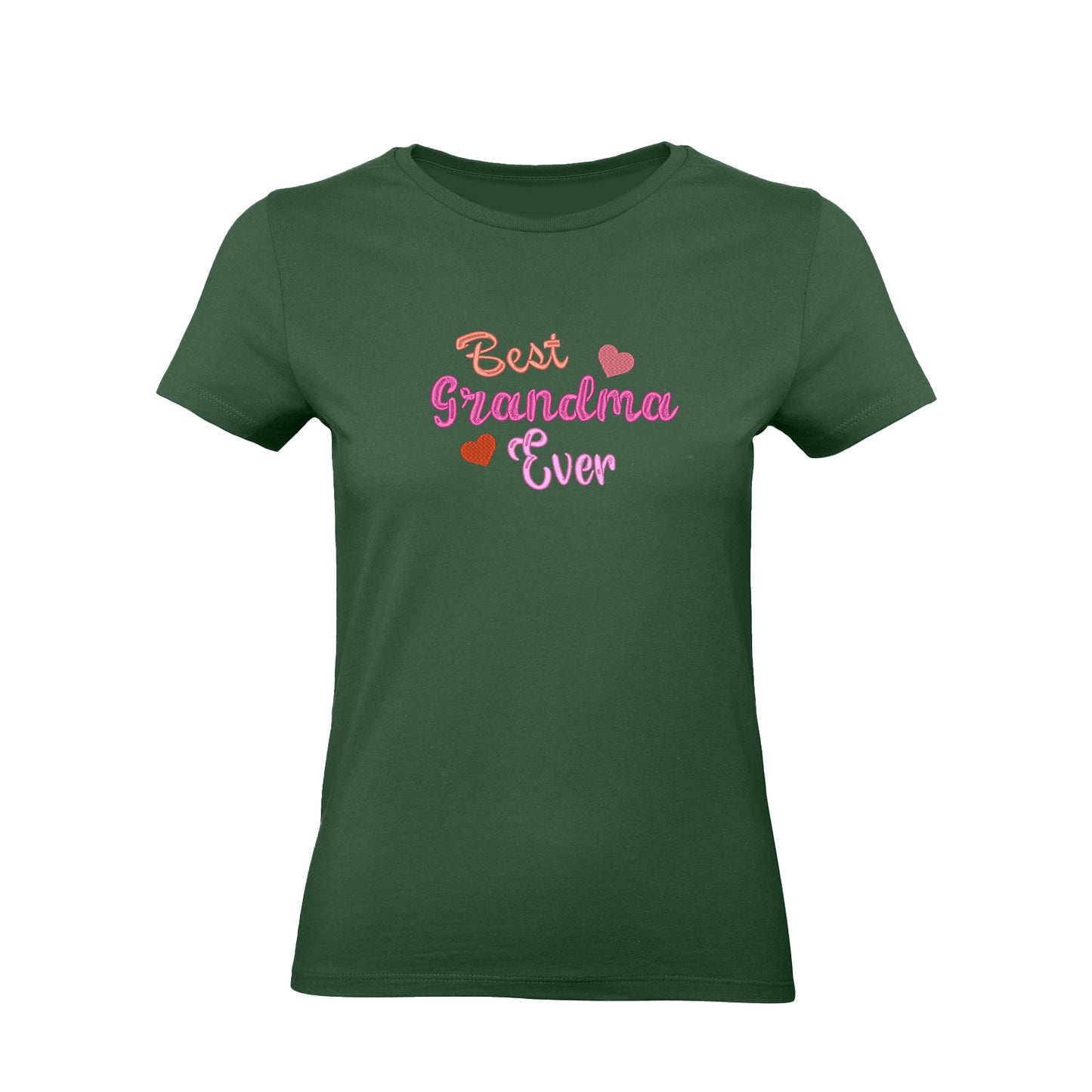 Koszulka z haftem Best Grandma Ever – prezent dla Babci Haft z radości - nadruki i haft na odzieży Warszawa