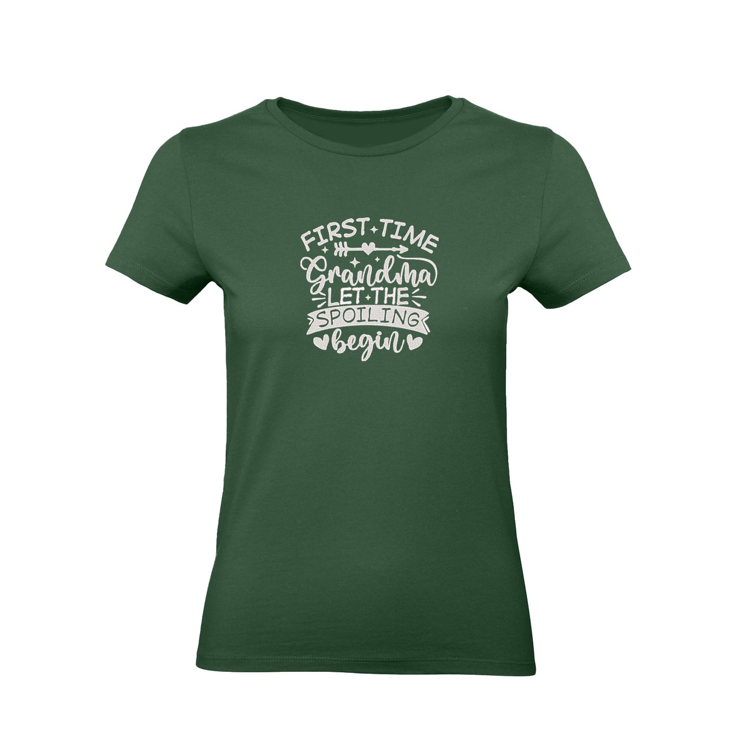 Koszulka First Time Grandma – haftowany prezent dla świeżej Babci Haft z radości - nadruki i haft na odzieży Warszawa