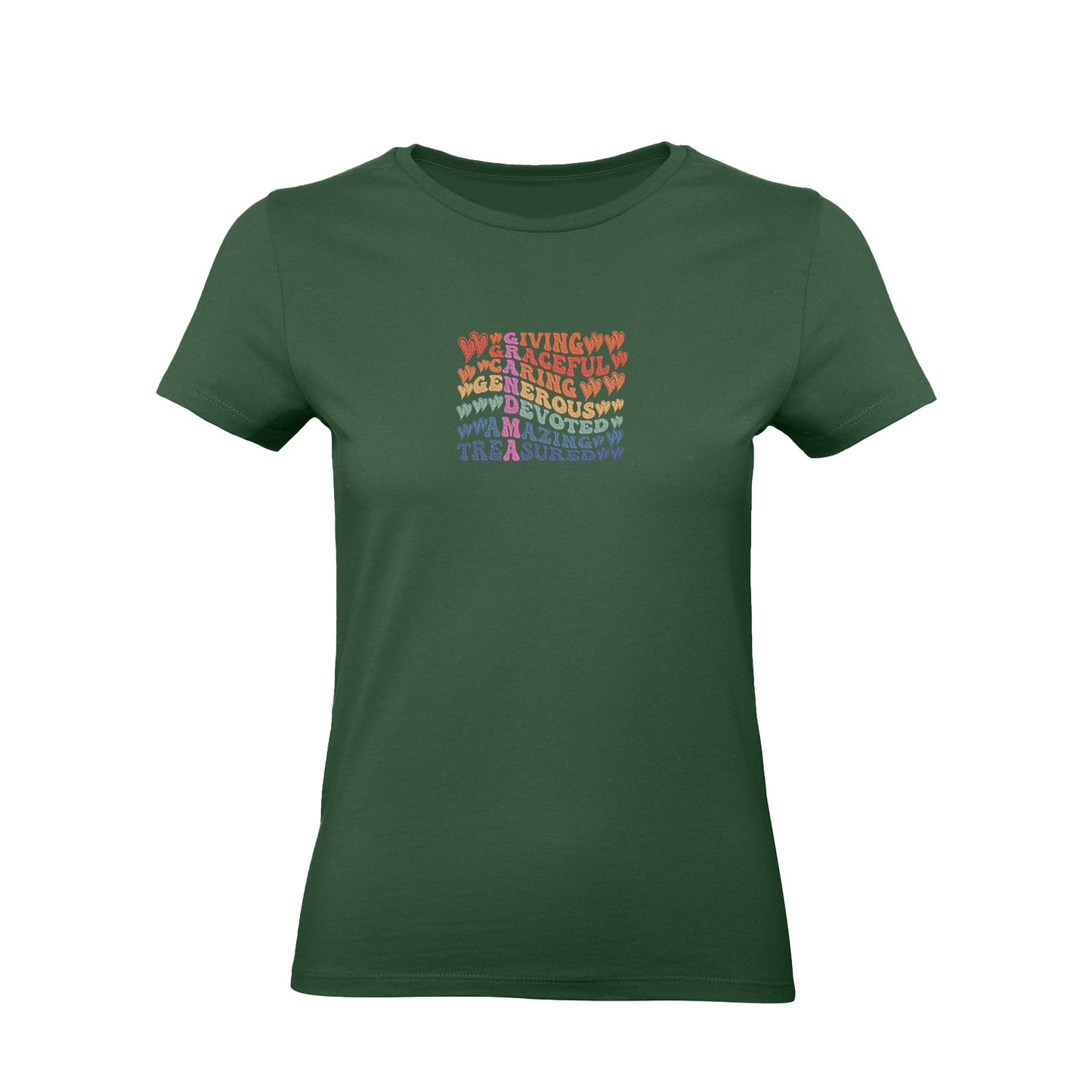 Koszulka Grandma Definition – kolorowy haft, idealny prezent dla Babci Haft z radości - nadruki i haft na odzieży Warszawa