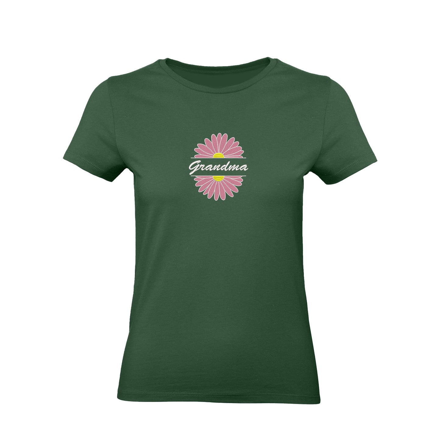Koszulka Grandma Flower 2 – stokrotkowy haft dla ukochanej Babci Haft z radości - nadruki i haft na odzieży Warszawa
