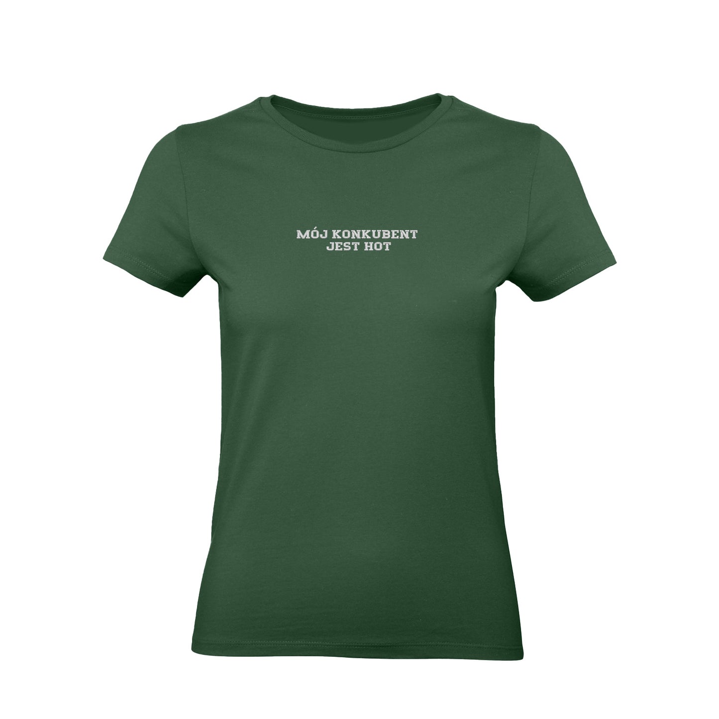Koszulka z haftem "MÓJ KONKUBENT JEST HOT" – unisex, damska, oversize Haft z radości - nadruki i haft na odzieży Warszawa