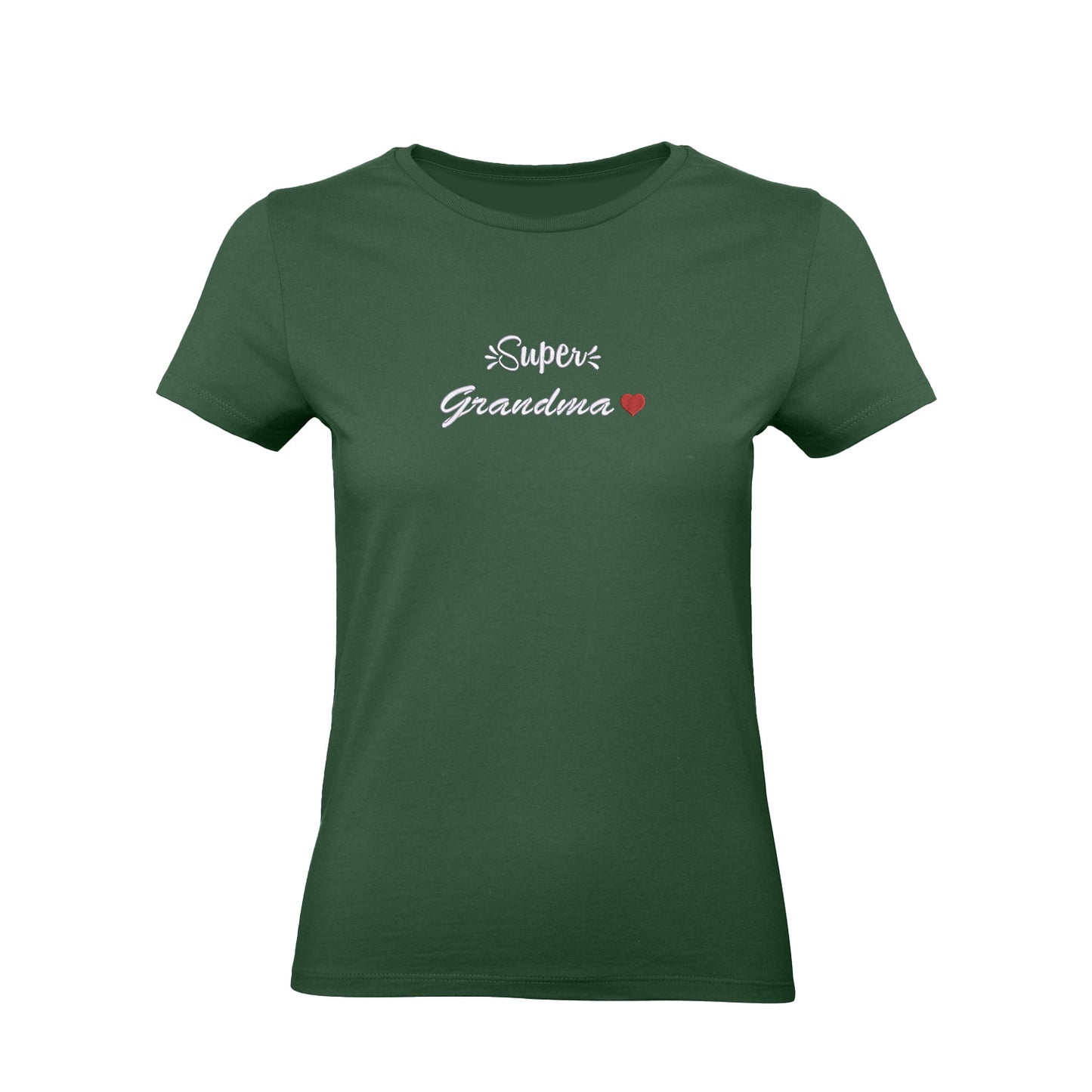 Koszulka Super Grandma – haftowany napis dla wyjątkowej Babci Haft z radości - nadruki i haft na odzieży Warszawa