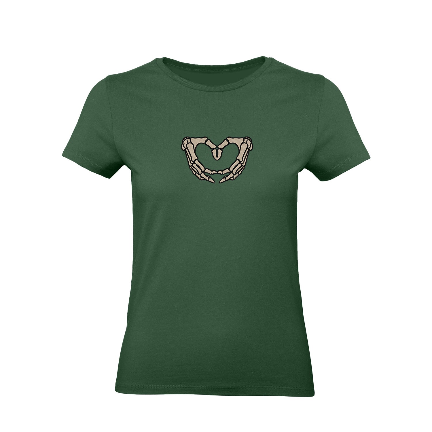 Koszulka z Haftem „Szkieletowe Serce” – wyrazisty styl Haft z radości - nadruki i haft na odzieży Warszawa