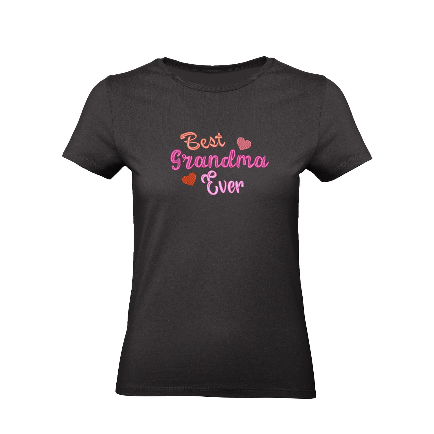 Koszulka z haftem Best Grandma Ever – prezent dla Babci Haft z radości - nadruki i haft na odzieży Warszawa