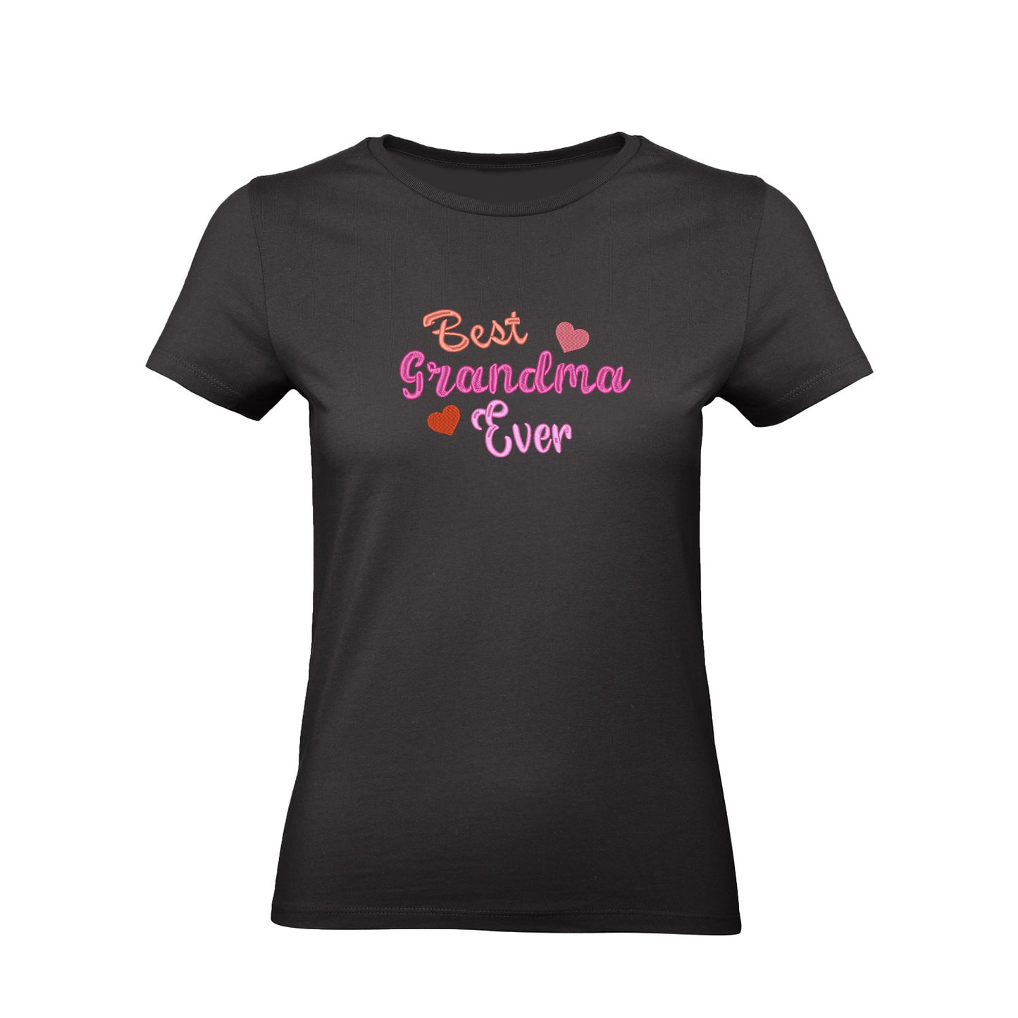 Koszulka z haftem Best Grandma Ever – prezent dla Babci Haft z radości - nadruki i haft na odzieży Warszawa