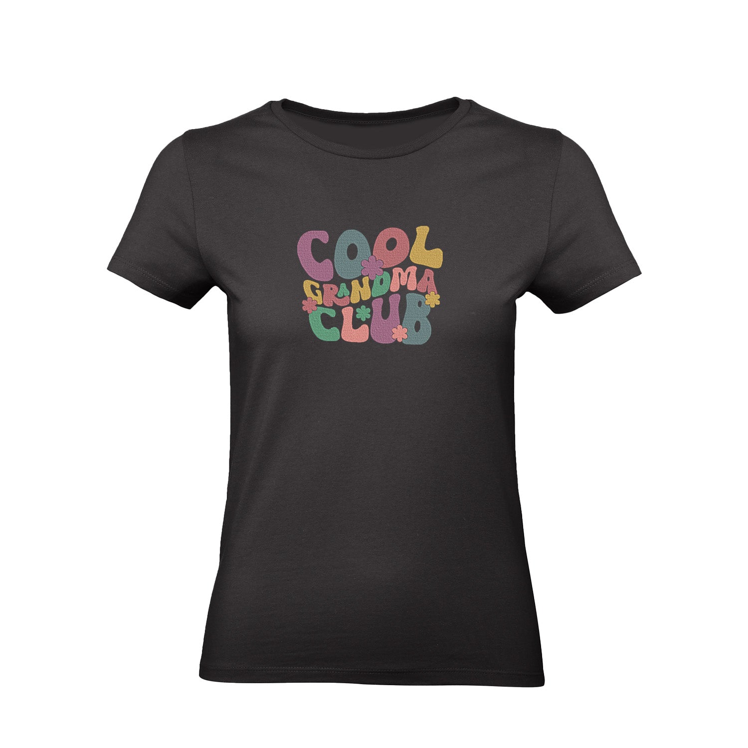 Koszulka z haftem Cool Grandma Club – prezent dla wyjątkowej Babci Haft z radości - nadruki i haft na odzieży Warszawa
