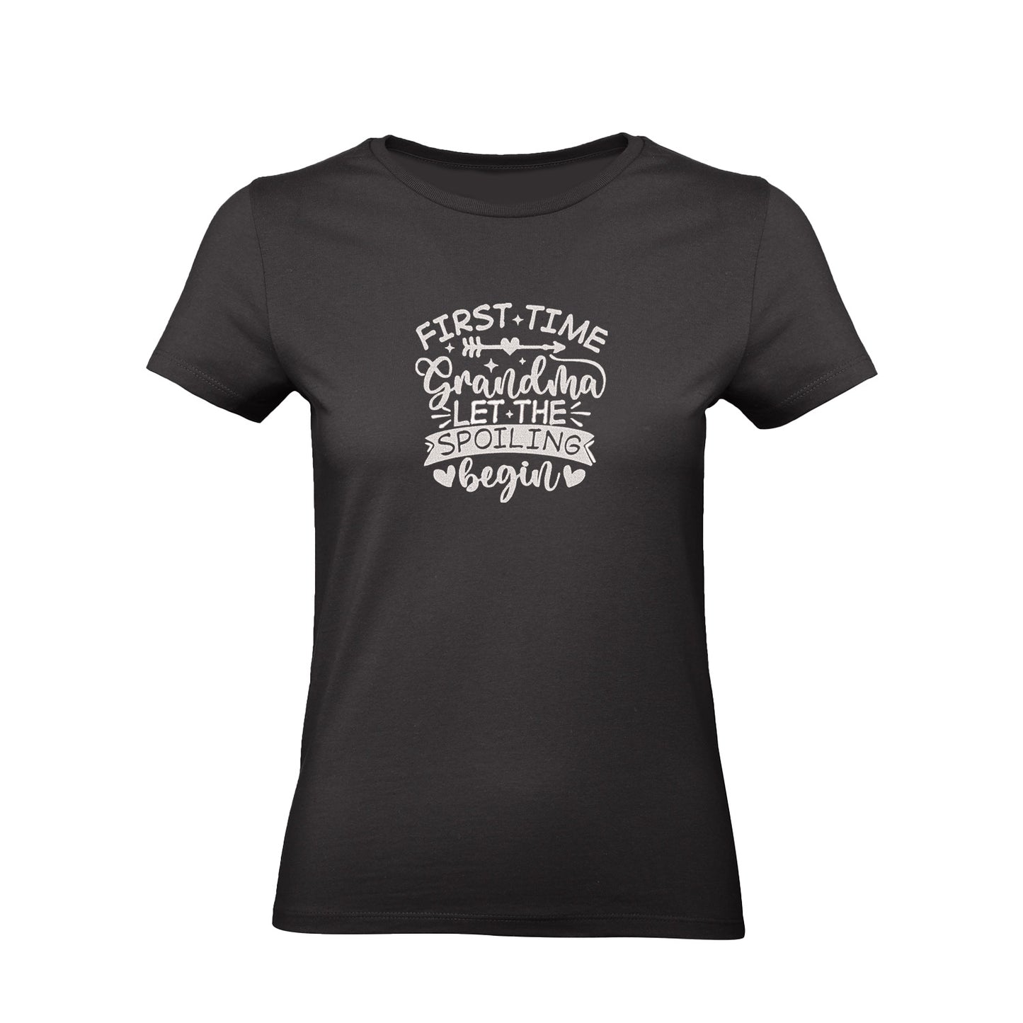 Koszulka First Time Grandma – haftowany prezent dla świeżej Babci Haft z radości - nadruki i haft na odzieży Warszawa