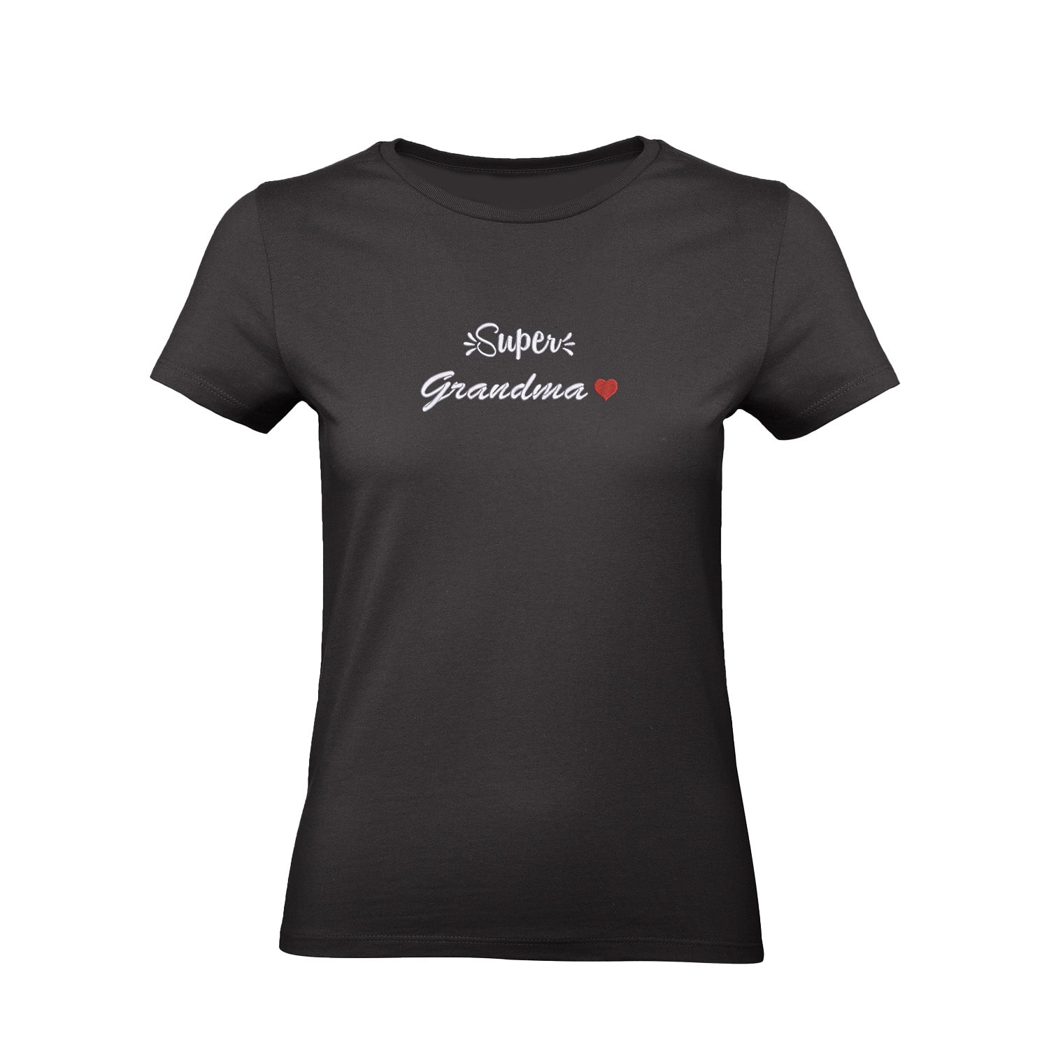 Koszulka Super Grandma – haftowany napis dla wyjątkowej Babci Haft z radości - nadruki i haft na odzieży Warszawa