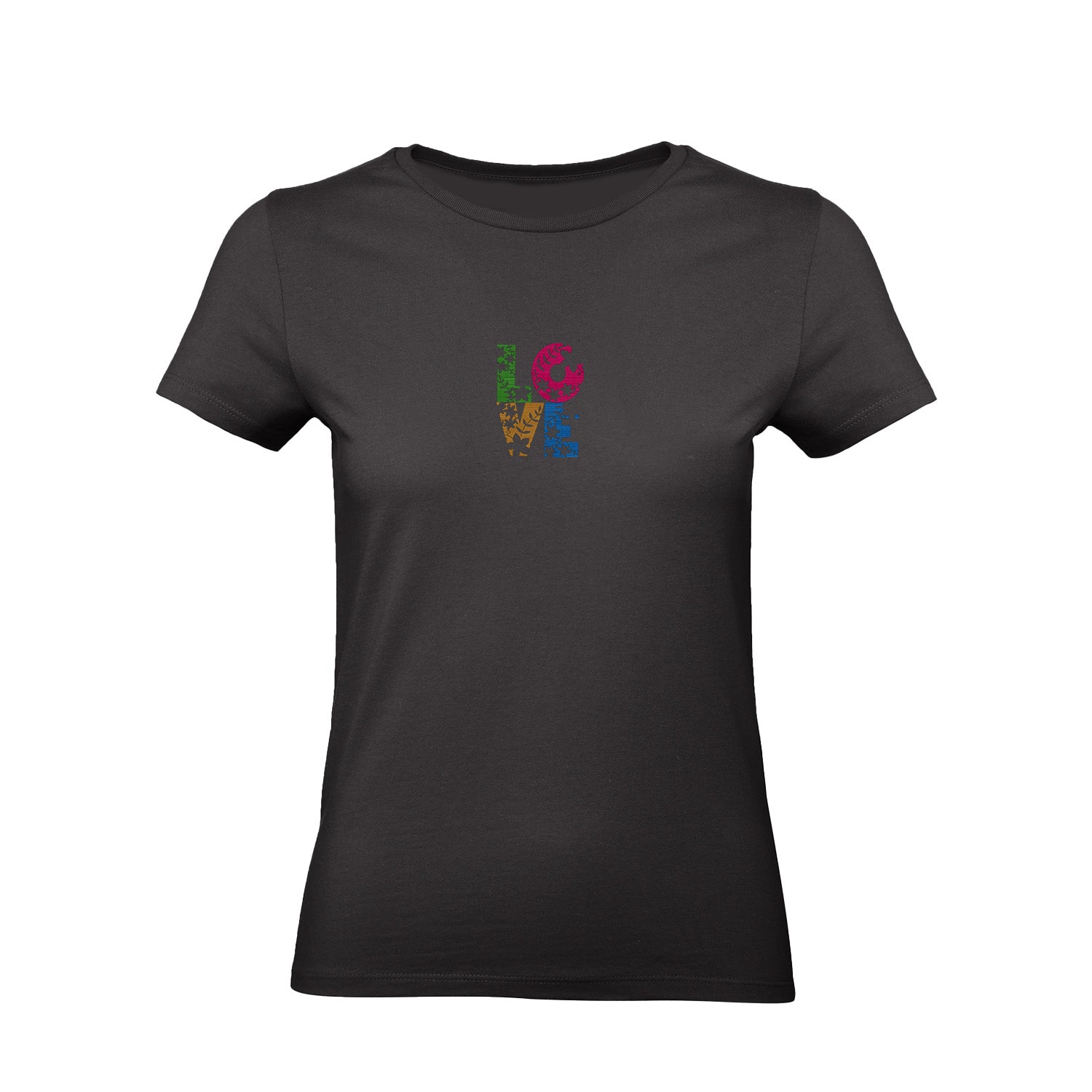 Koszulka z Haftem „Kwiatowe Love” – romantyczny akcent Haft z radości - nadruki i haft na odzieży Warszawa