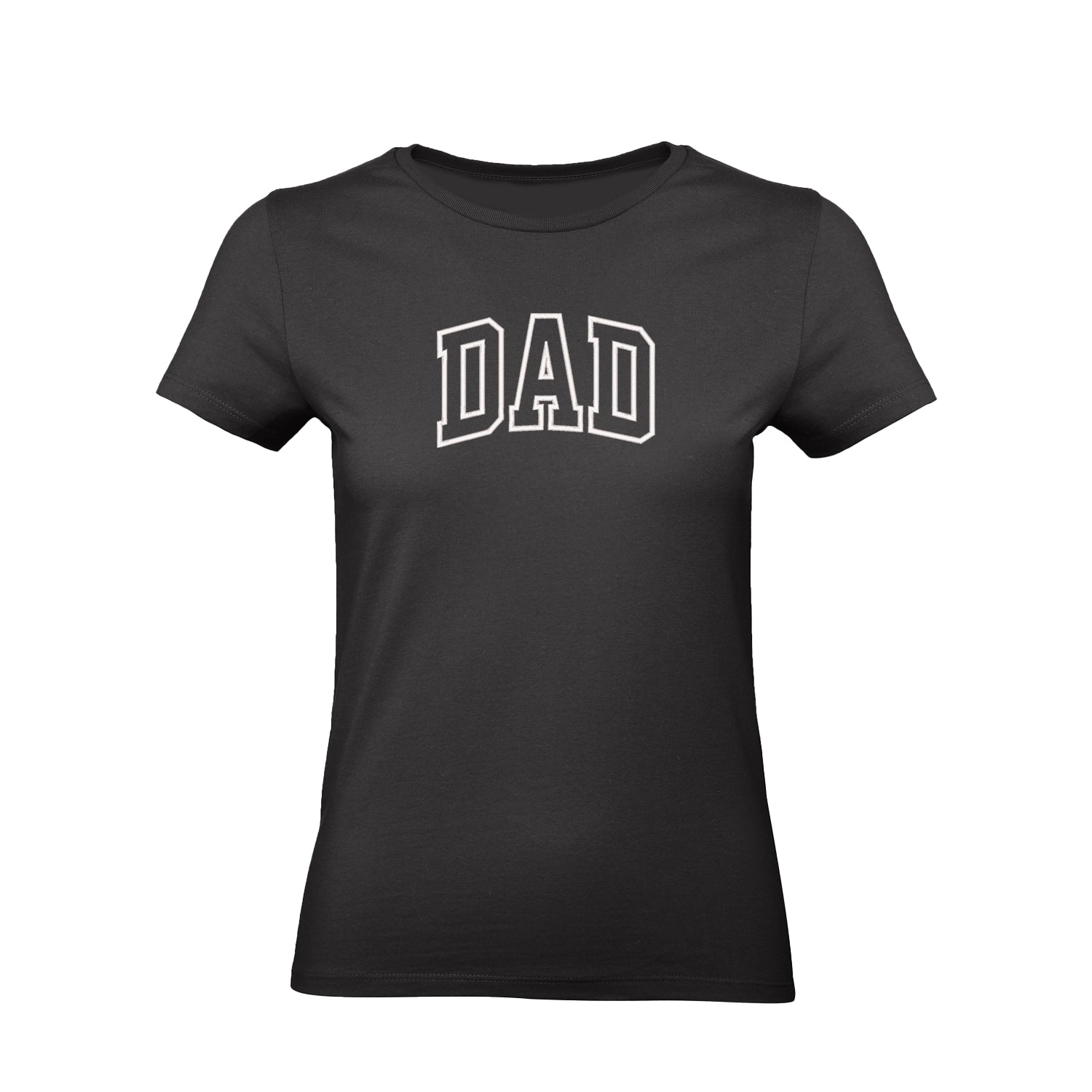 Koszulka „Dad Applique”  z haftem – klasyczny prezent dla taty, unisex, damska, oversize Haft z radości - nadruki i haft na odzieży Warszawa