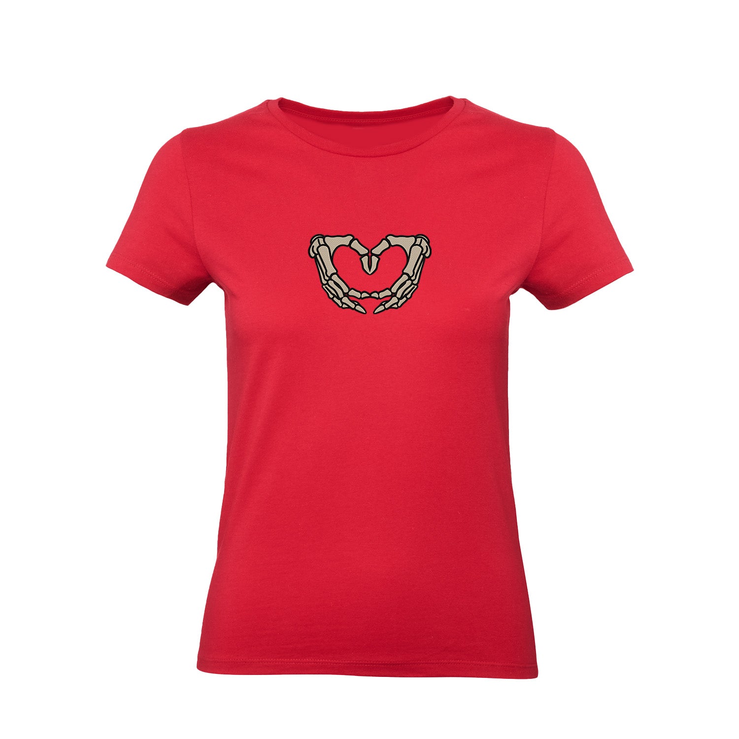 Koszulka z Haftem „Szkieletowe Serce” – wyrazisty styl Haft z radości - nadruki i haft na odzieży Warszawa