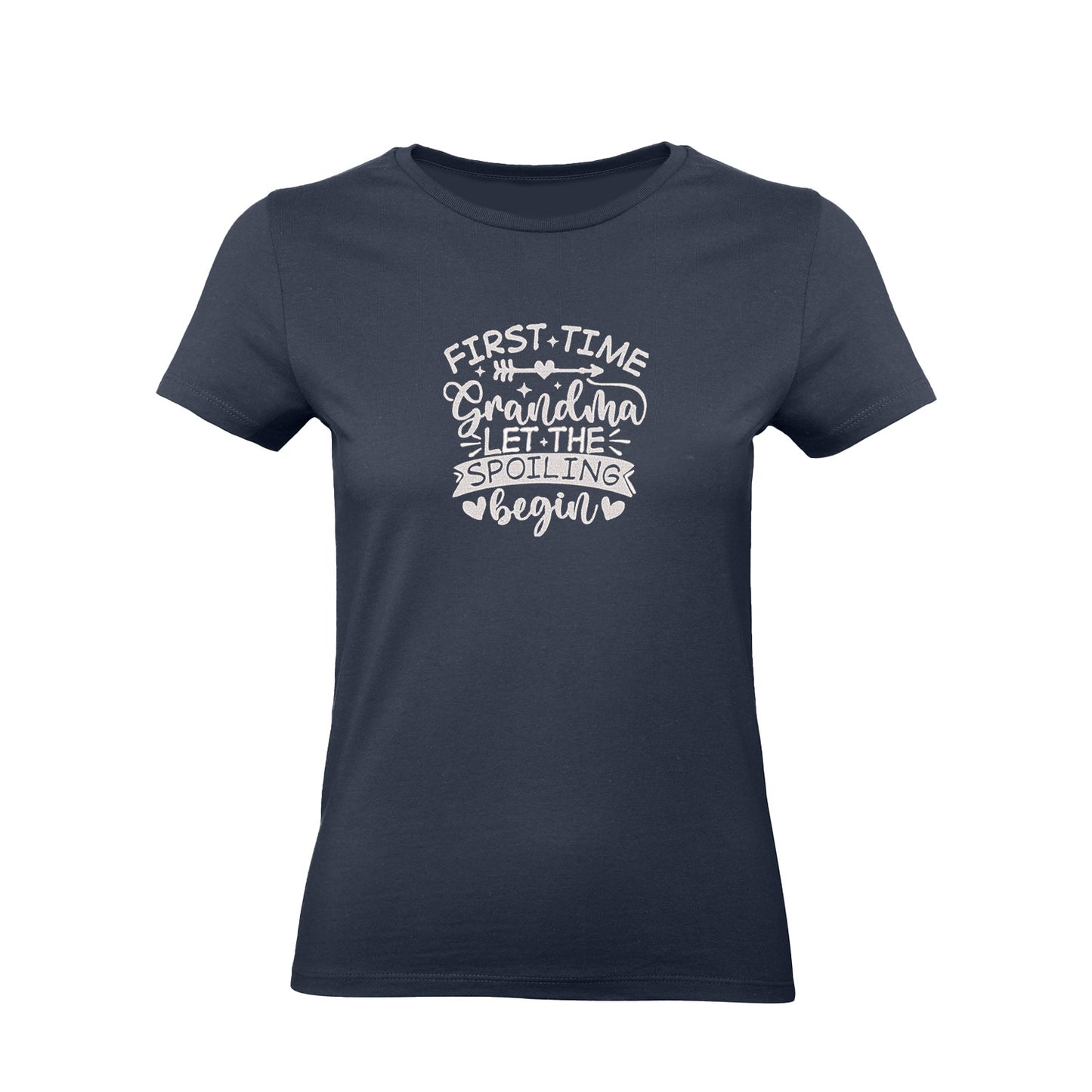 Koszulka First Time Grandma – haftowany prezent dla świeżej Babci Haft z radości - nadruki i haft na odzieży Warszawa