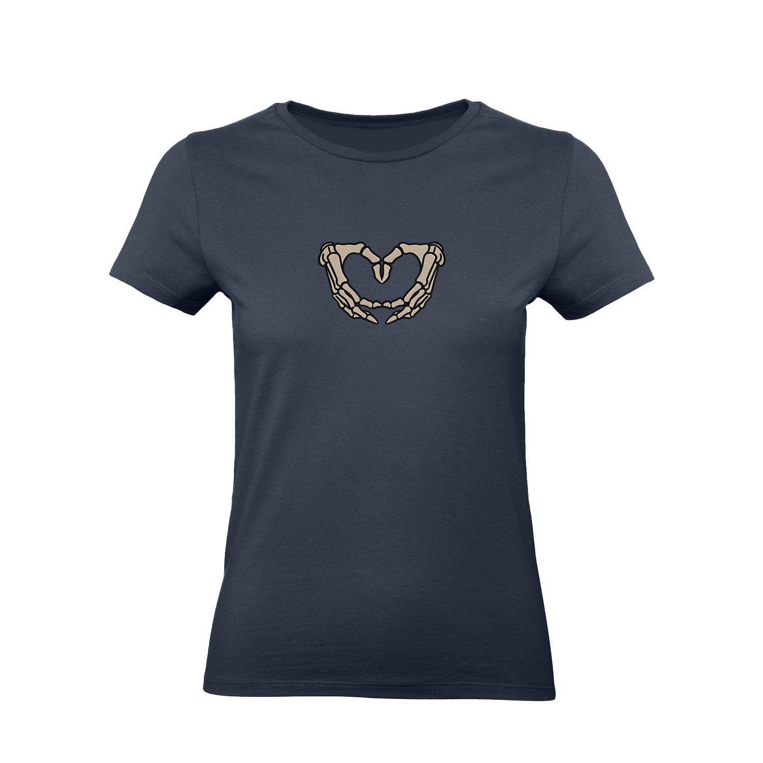 Koszulka z Haftem „Szkieletowe Serce” – wyrazisty styl Haft z radości - nadruki i haft na odzieży Warszawa