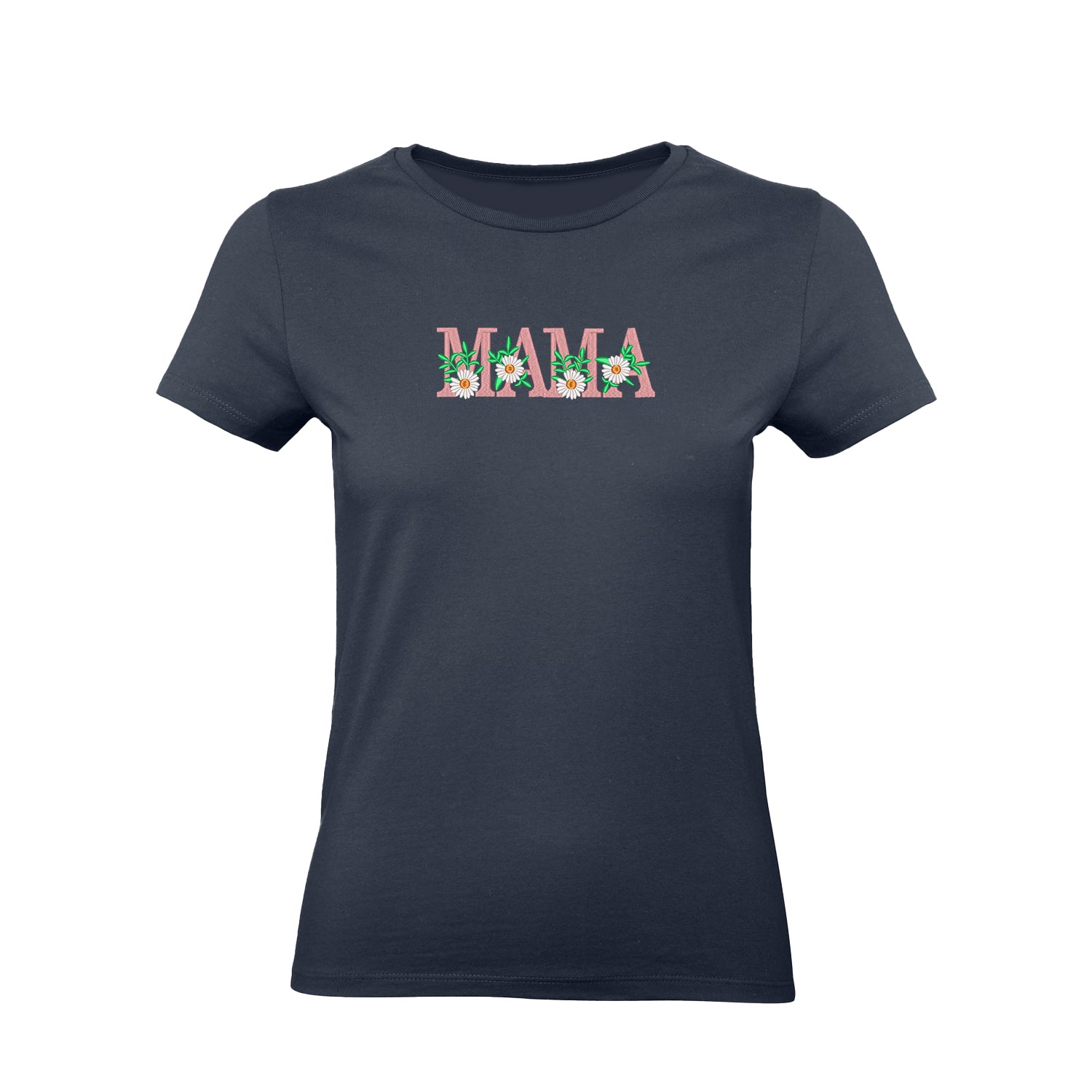 Koszulka Floral Mama 4 – Haft komputerowy | Damska, Unisex, Oversize Haft z radości - nadruki i haft na odzieży Warszawa