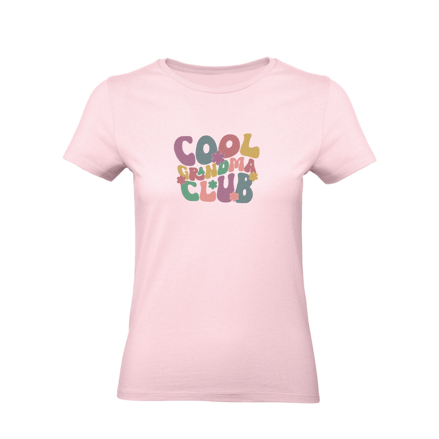 Koszulka z haftem Cool Grandma Club – prezent dla wyjątkowej Babci Haft z radości - nadruki i haft na odzieży Warszawa