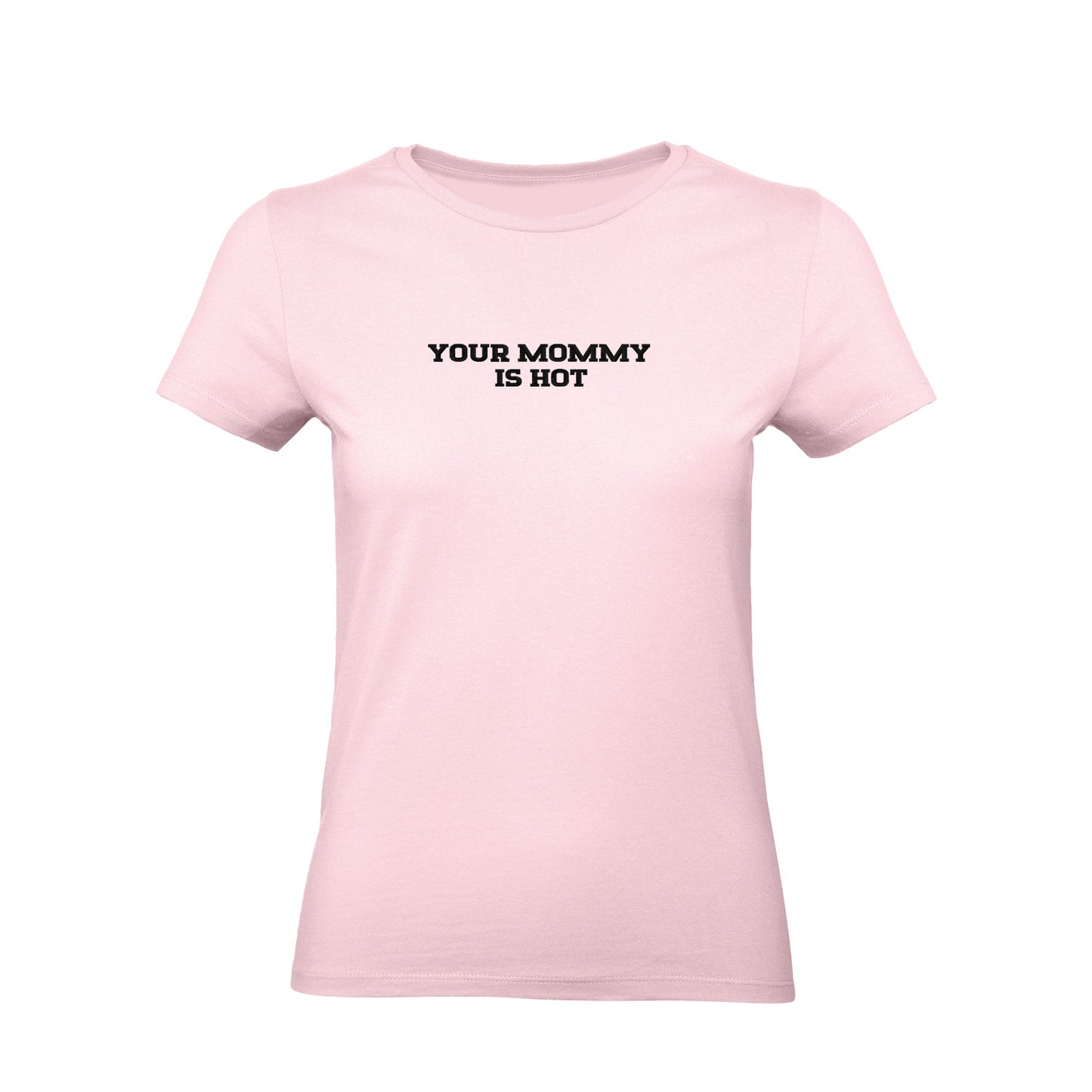 Koszulka z haftem "YOUR MOMMY IS HOT" – unisex, damska, oversize Haft z radości - nadruki i haft na odzieży Warszawa