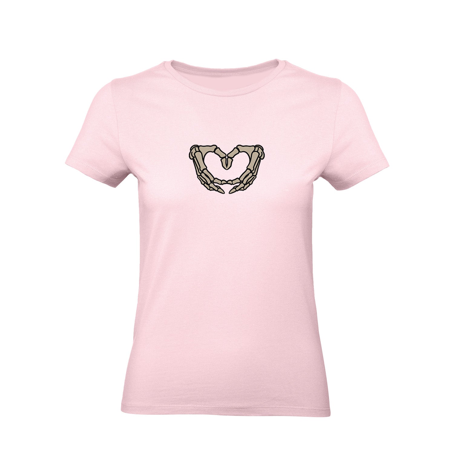 Koszulka z Haftem „Szkieletowe Serce” – wyrazisty styl Haft z radości - nadruki i haft na odzieży Warszawa