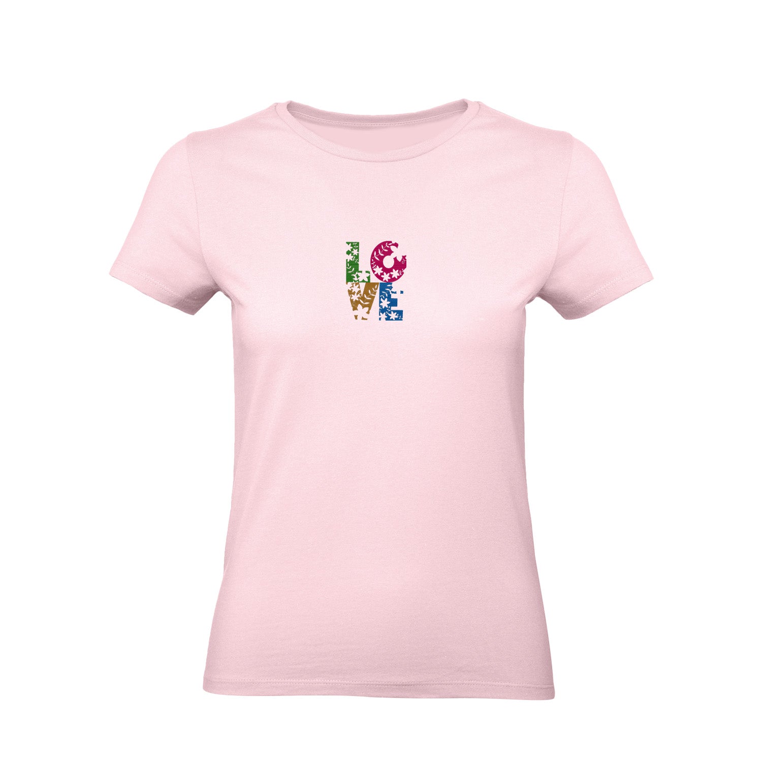 Koszulka z Haftem „Kwiatowe Love” – romantyczny akcent Haft z radości - nadruki i haft na odzieży Warszawa