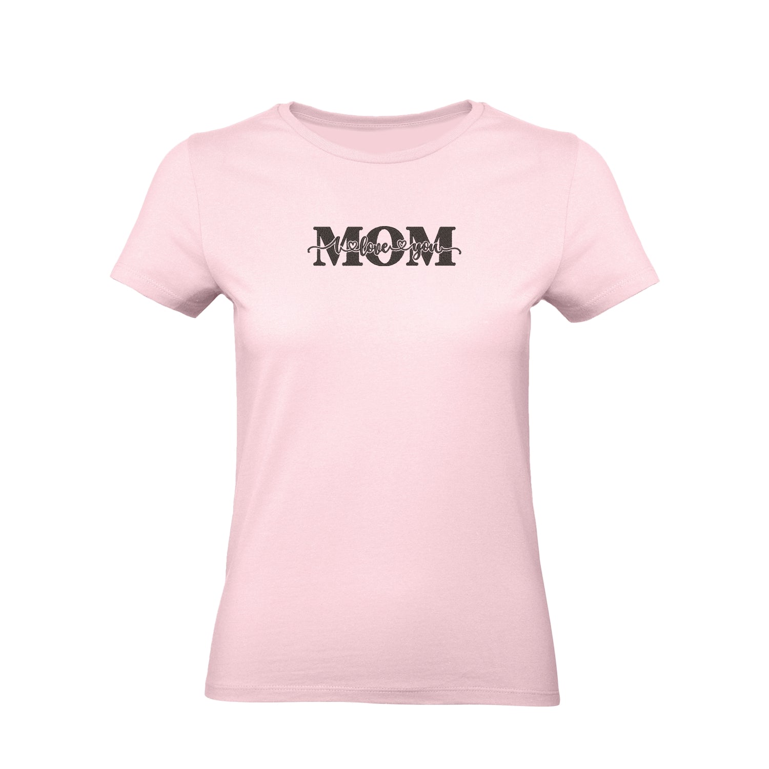 Koszulka z haftem „Mom Embroidery Design” – damska, unisex, oversize Haft z radości - nadruki i haft na odzieży Warszawa