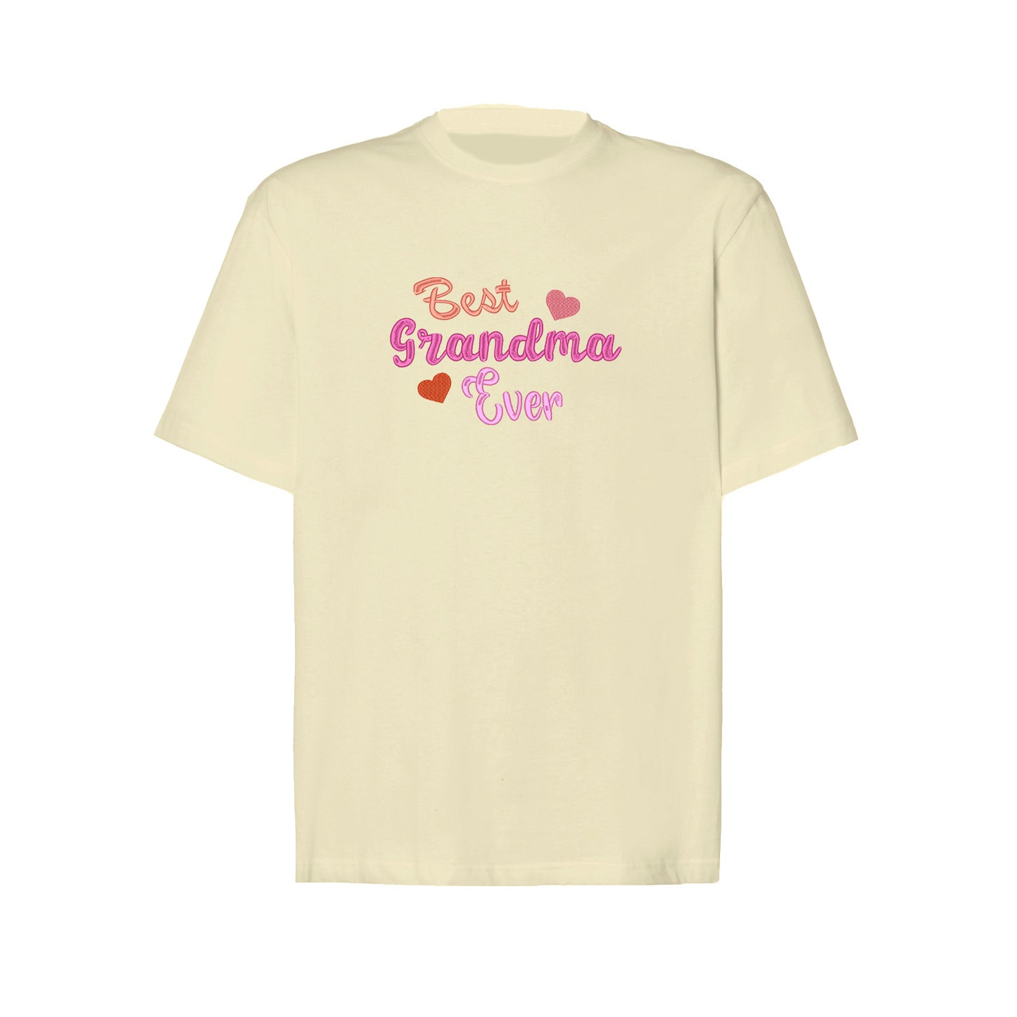 Koszulka z haftem Best Grandma Ever – prezent dla Babci Haft z radości - nadruki i haft na odzieży Warszawa