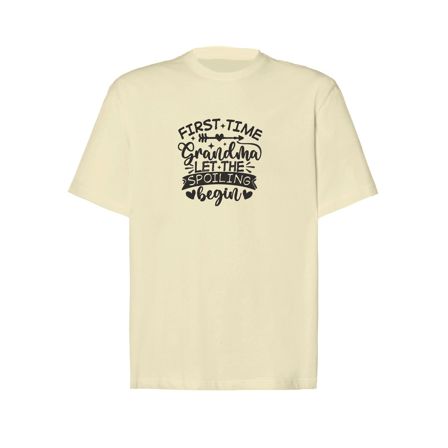 Koszulka First Time Grandma – haftowany prezent dla świeżej Babci Haft z radości - nadruki i haft na odzieży Warszawa