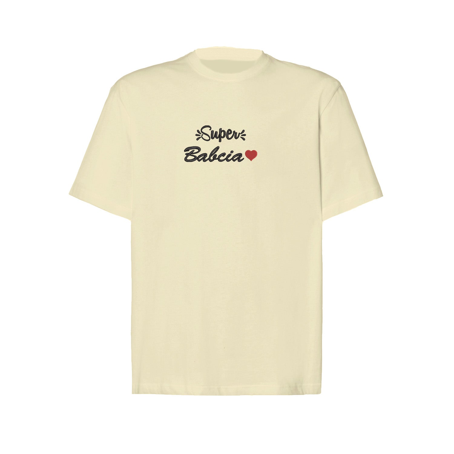 Super Babcia – koszulka z haftem dla wyjątkowej Babci Haft z radości - nadruki i haft na odzieży Warszawa