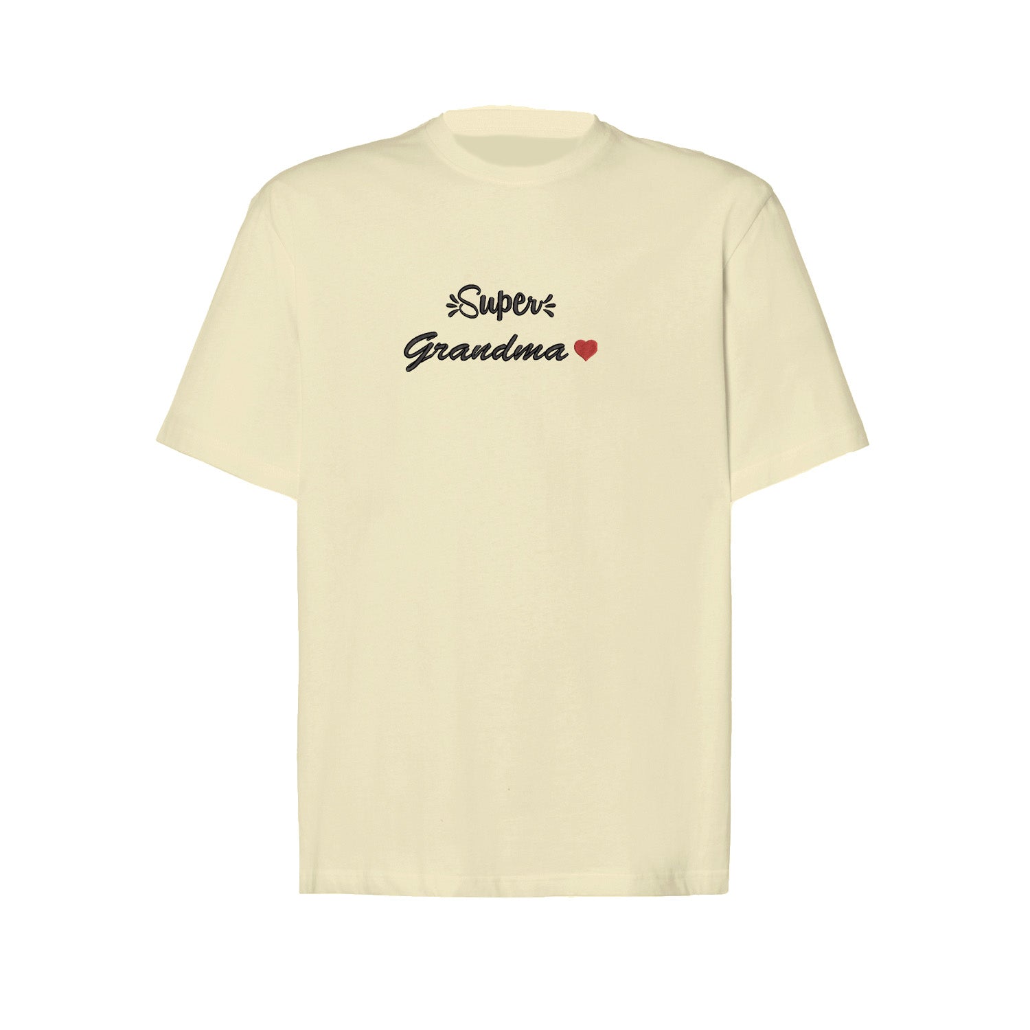Koszulka Super Grandma – haftowany napis dla wyjątkowej Babci Haft z radości - nadruki i haft na odzieży Warszawa
